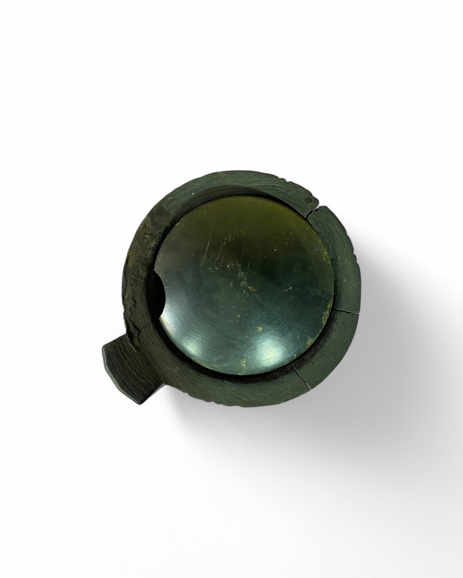 Handcrafted Traditional Wooden Mortar