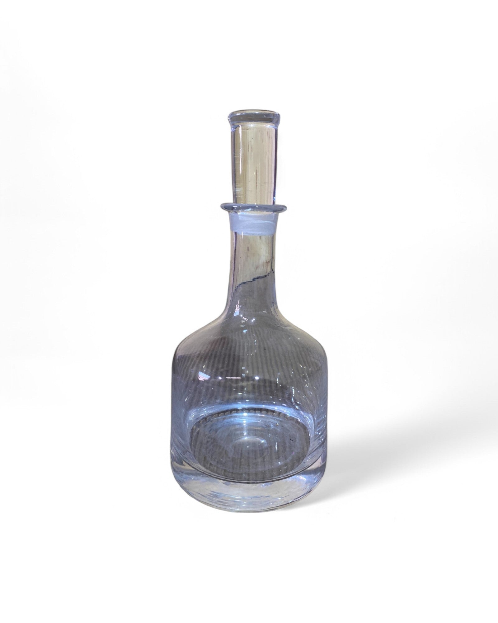 1950s-1970s Rounded Elegant Glass Decanter