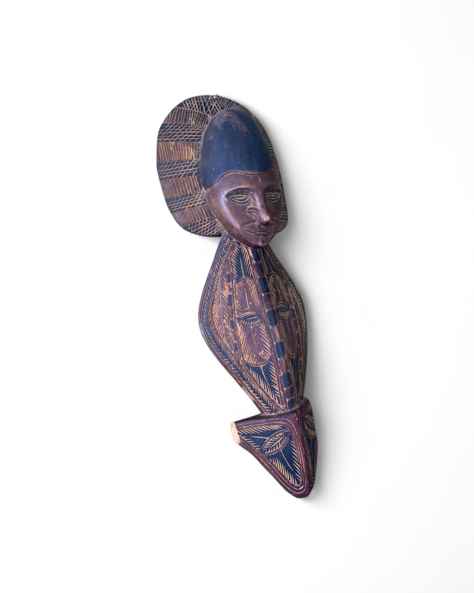 African Carved Mask Tribal Wall Art