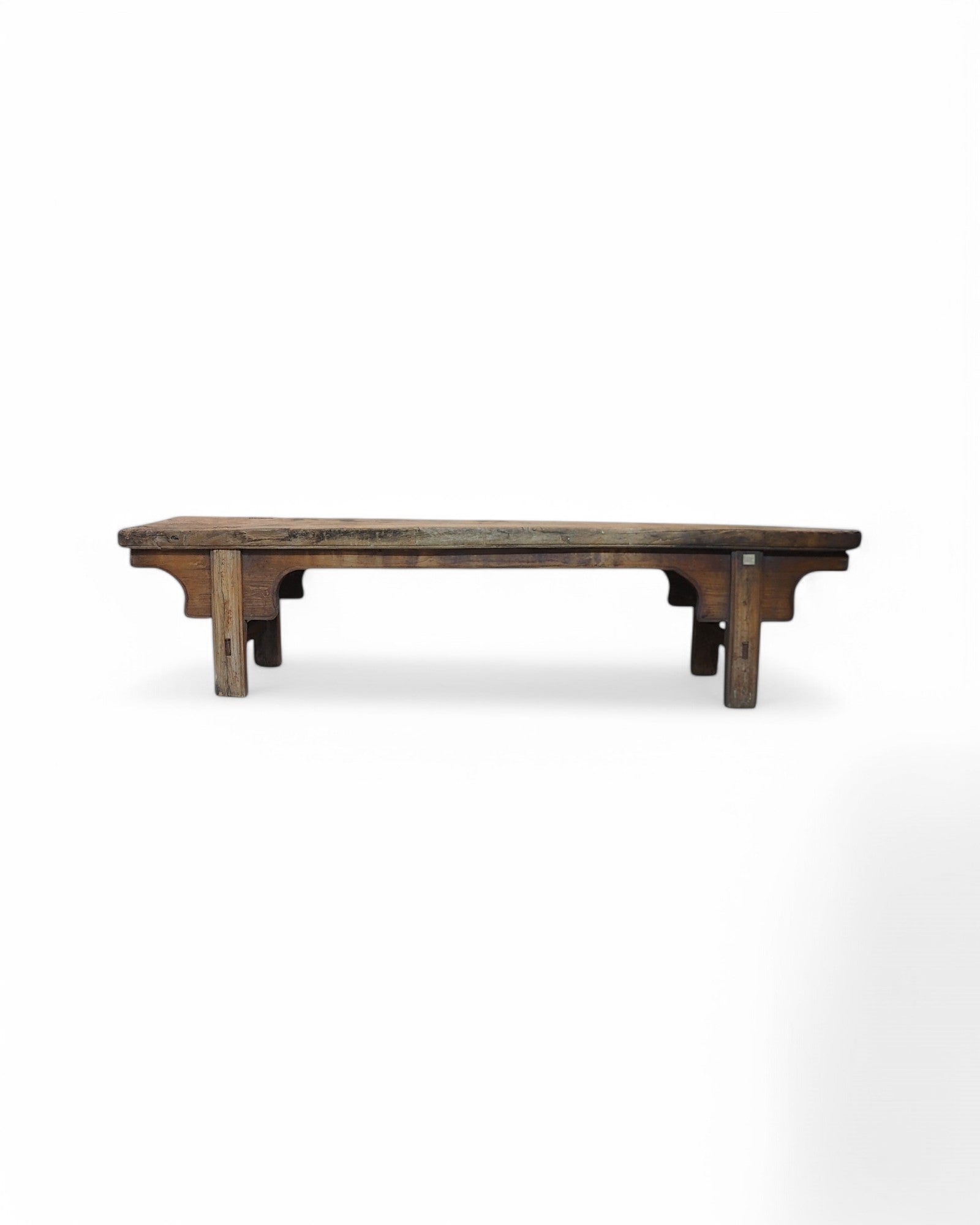 Qing Antique ChunDeng Elm Wood Long Bench