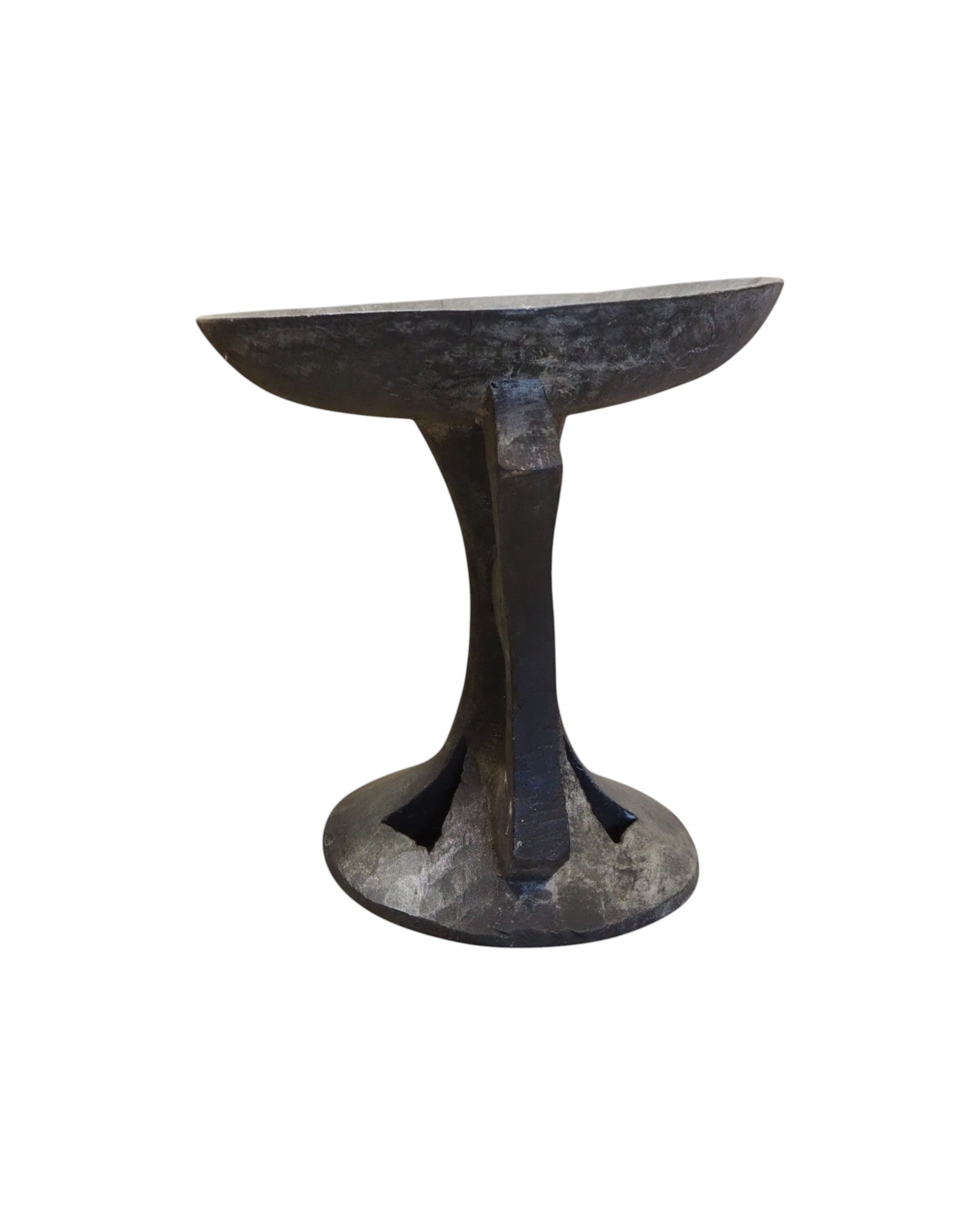 Nagaland Wooden XXL Pedestal Fruit Plate 1920s