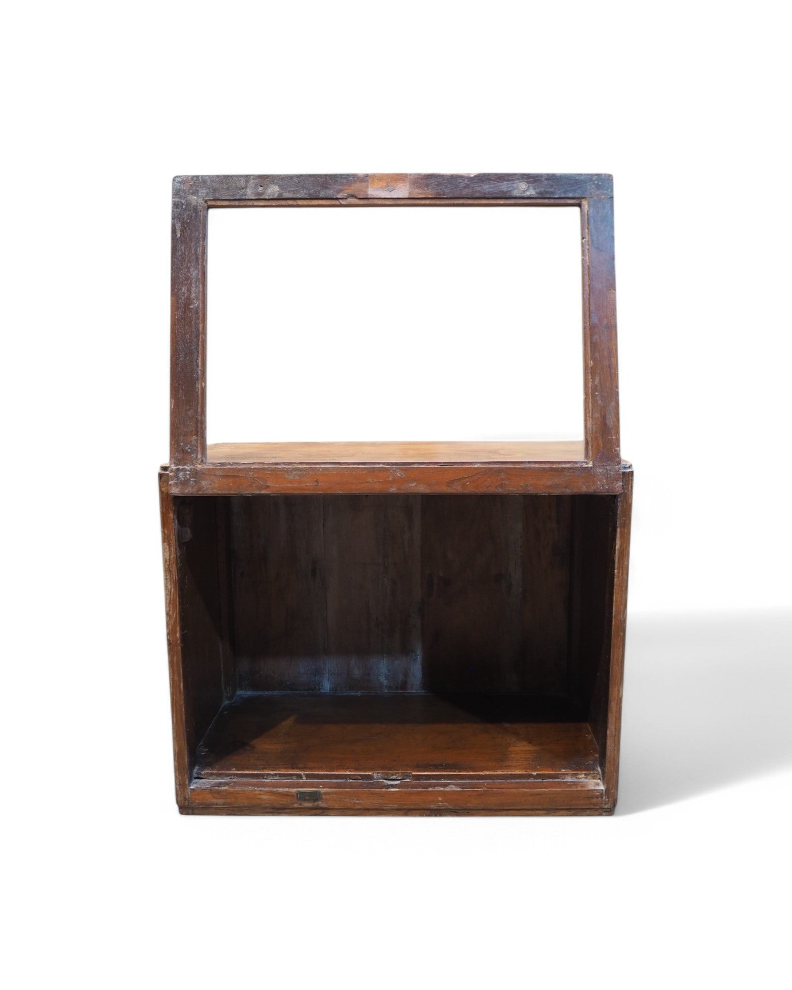 Gujarat Teak Glass Wall Display Cabinet