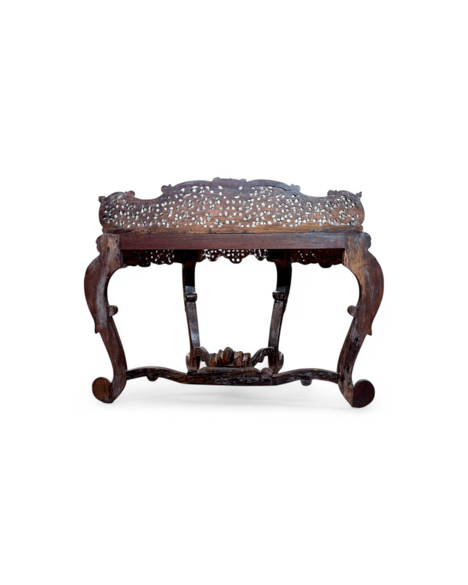 Royal Anglo-Indian Rosewood Ornate Hand Carved Console Table