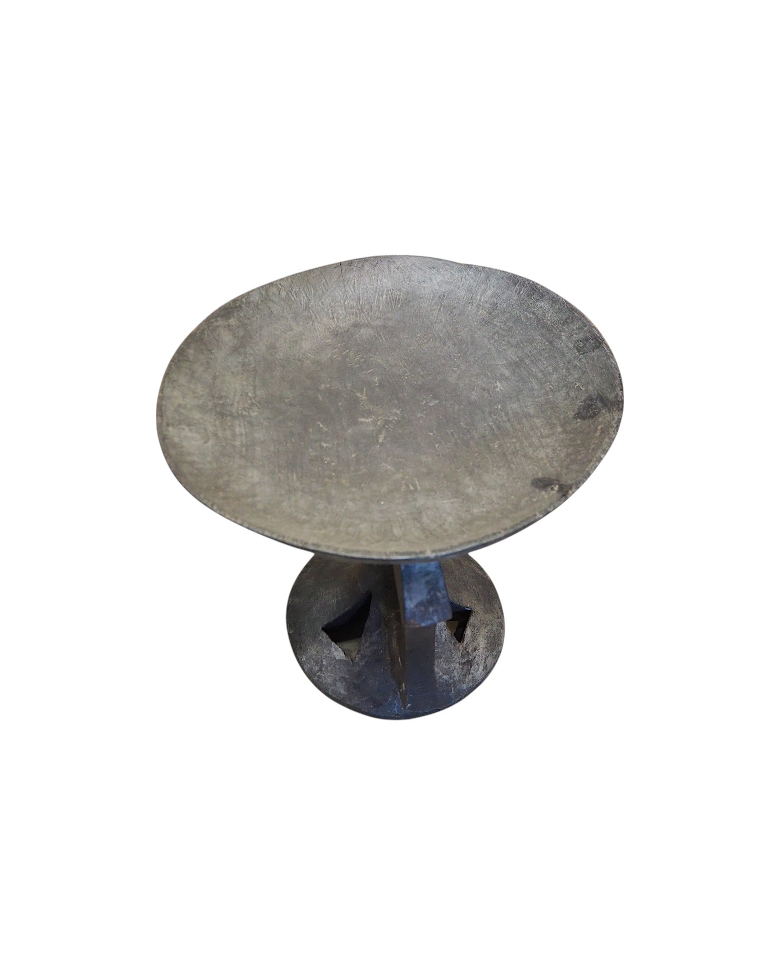 Nagaland Wooden XXL Pedestal Fruit Plate 1920s