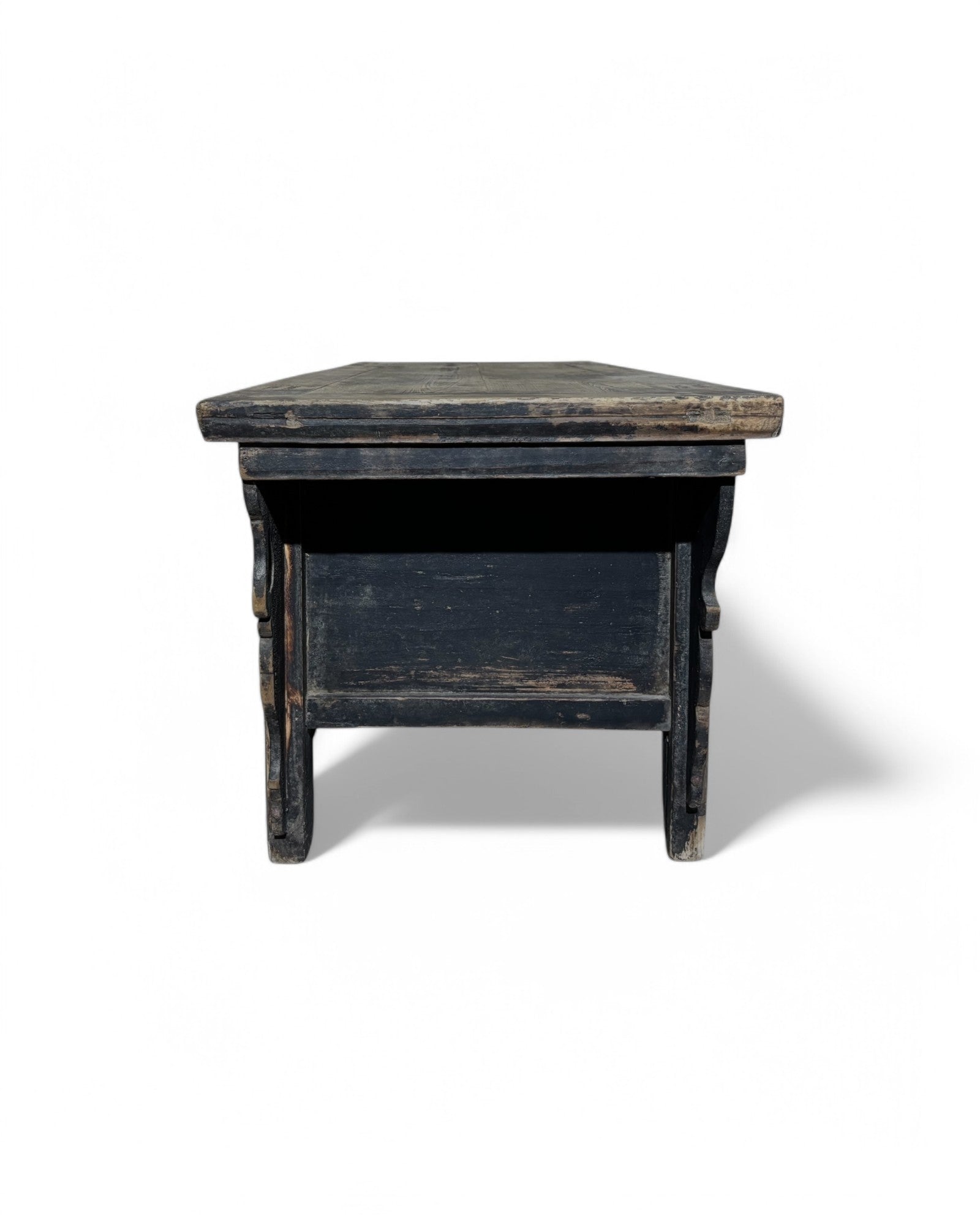 Black Antique Chinese Low Sideboard