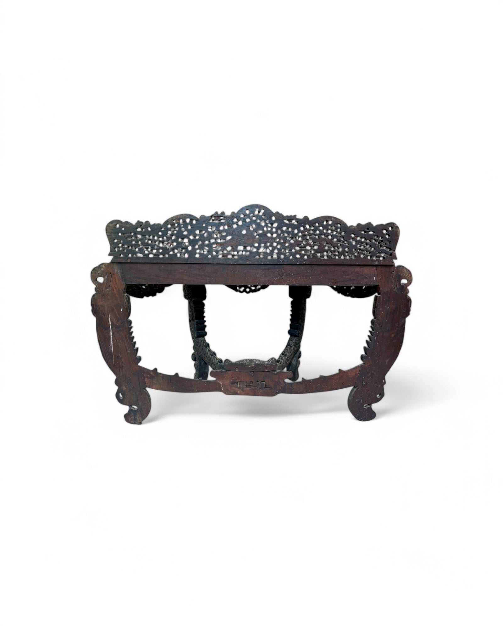 Anglo - Indian Carved Rosewood Console Table - Surround Living - 5