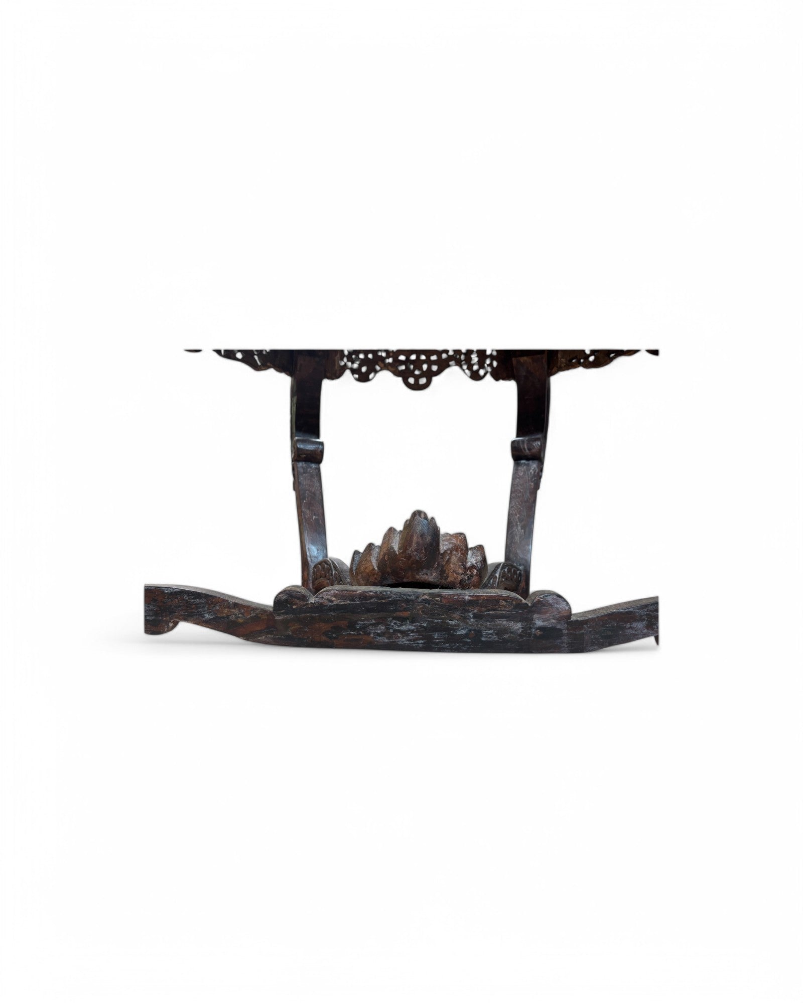 Royal Anglo-Indian Rosewood Ornate Hand Carved Console Table