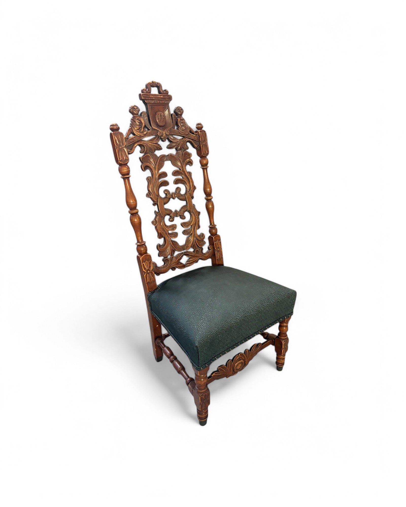 French Mini Ornate Throne Chair