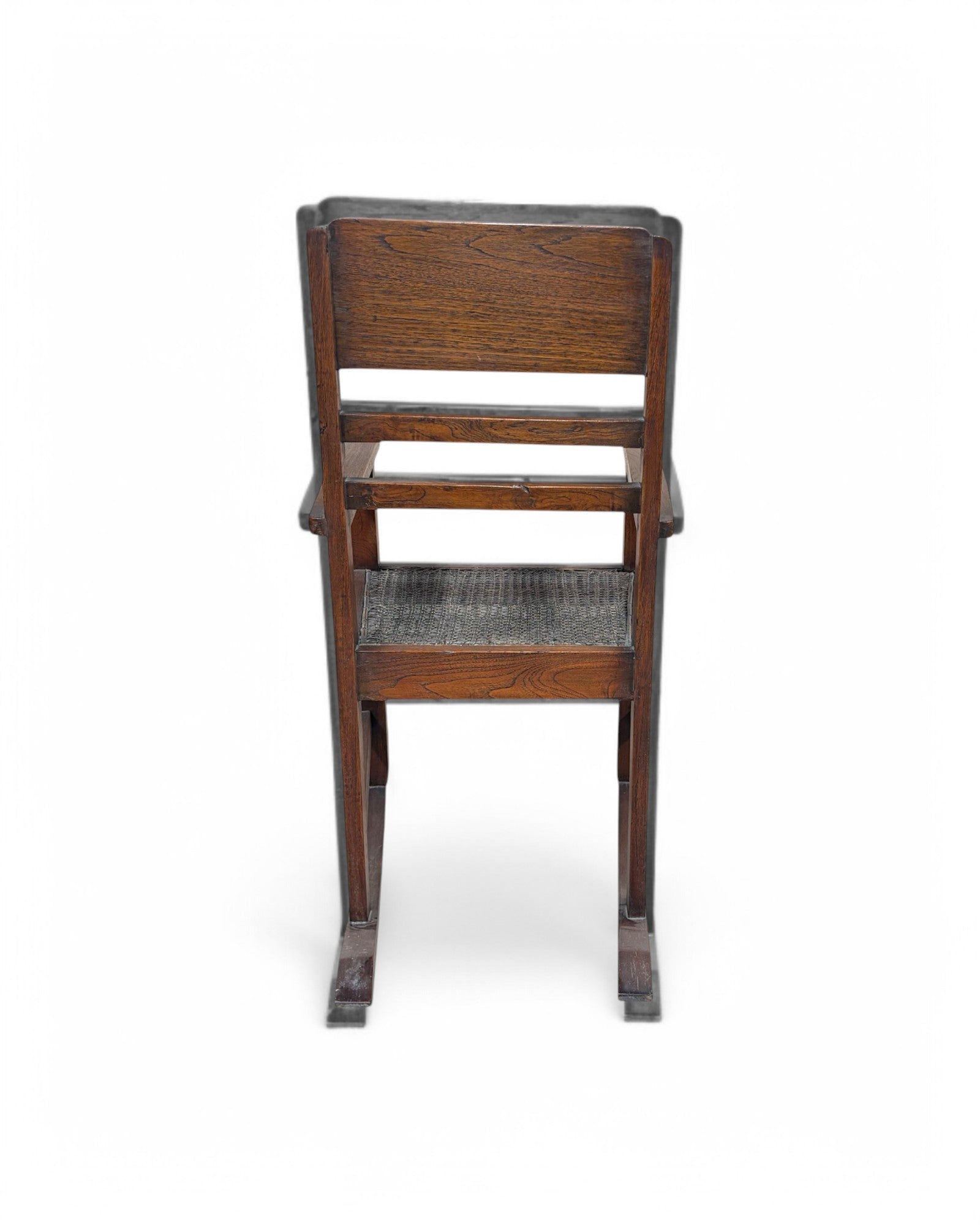 Teak Caned Burmese Rocking Chair