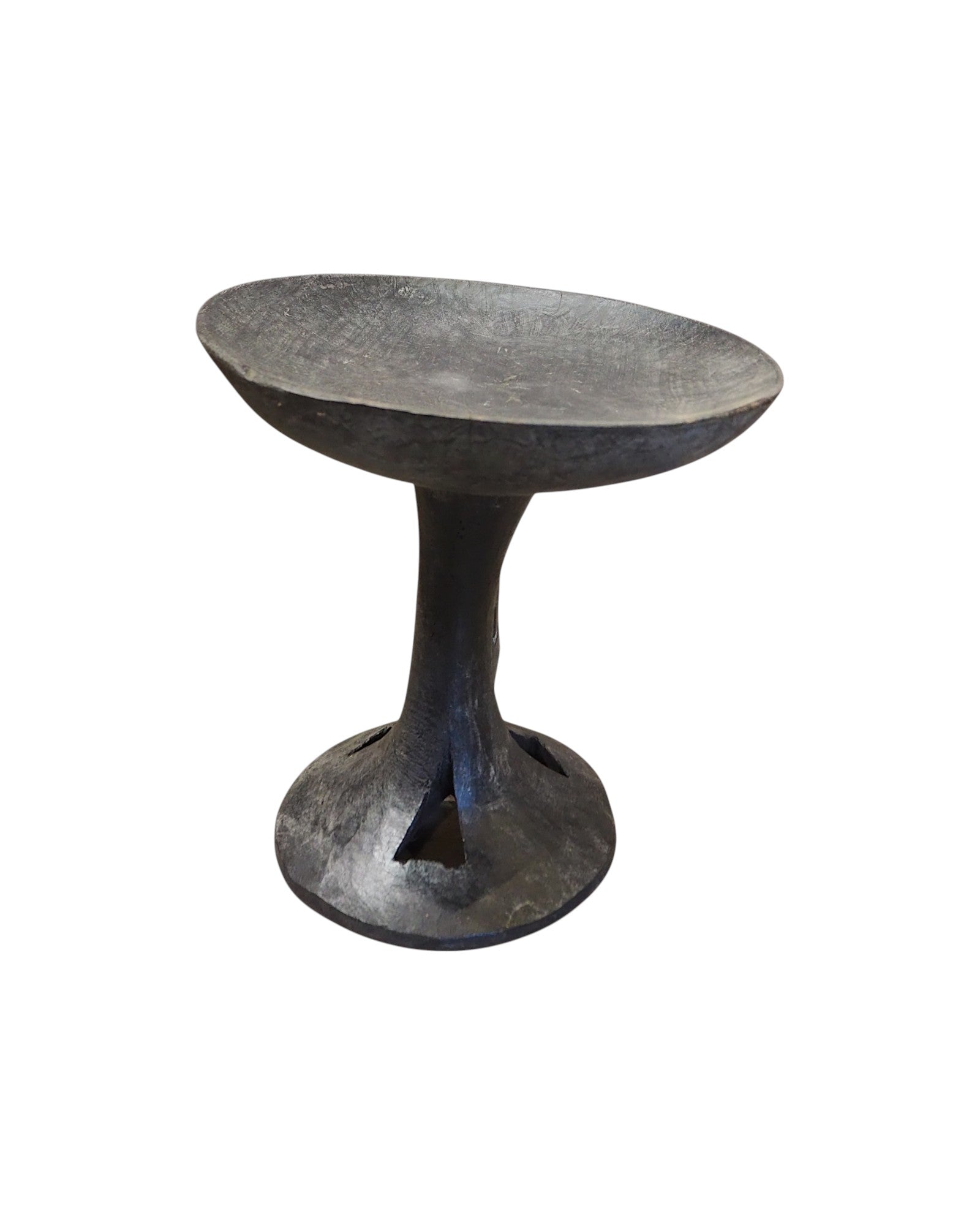 Nagaland Wooden XXL Pedestal Fruit Plate 1920s