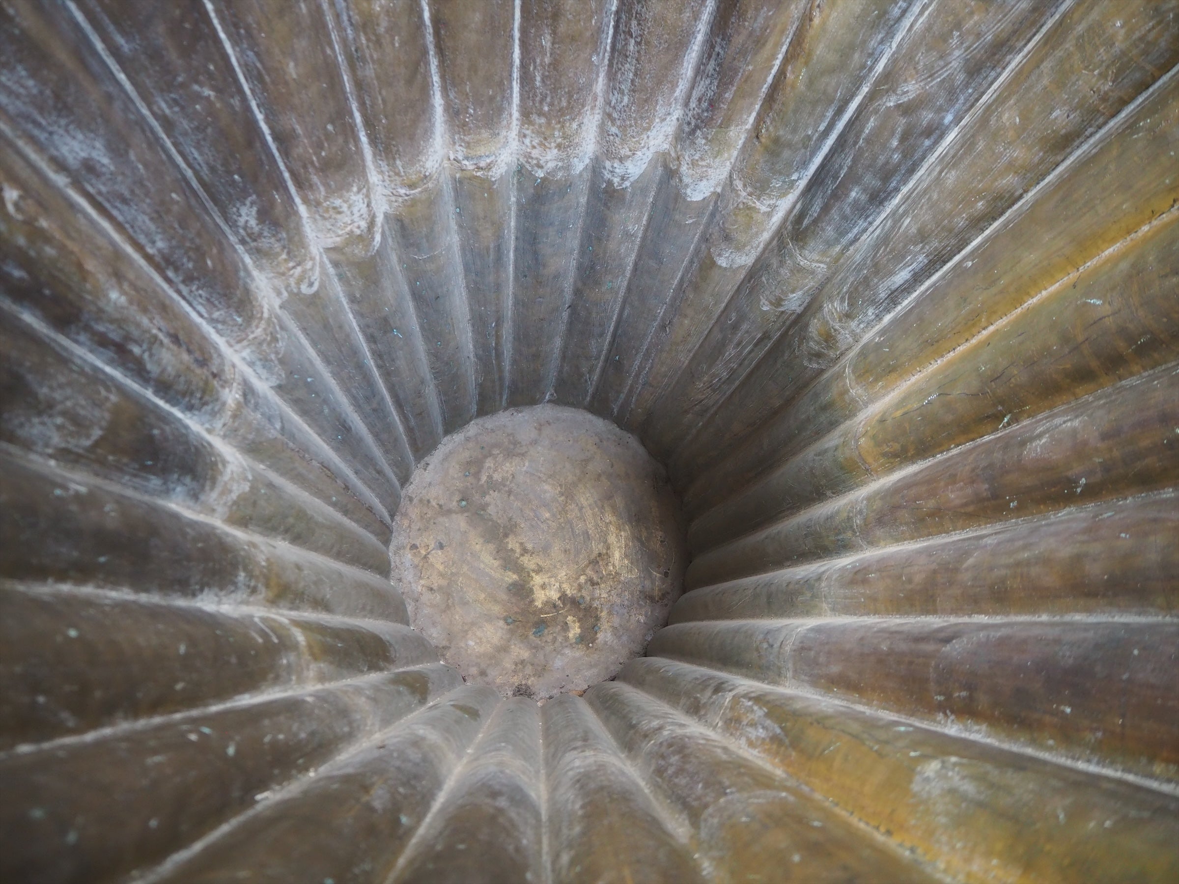 Gujarat Tall Brutalist Brass Cupcake Pot