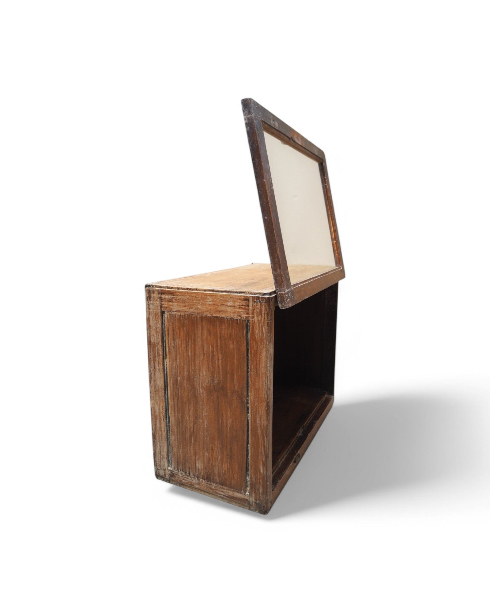 Gujarat Teak Glass Wall Display Cabinet