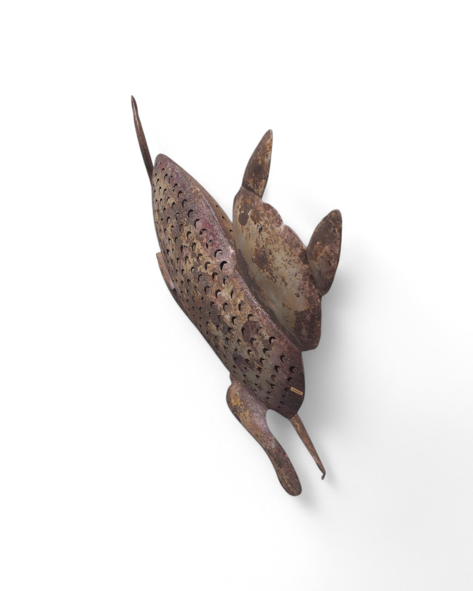 Steel Cat Scaled Candle Lantern