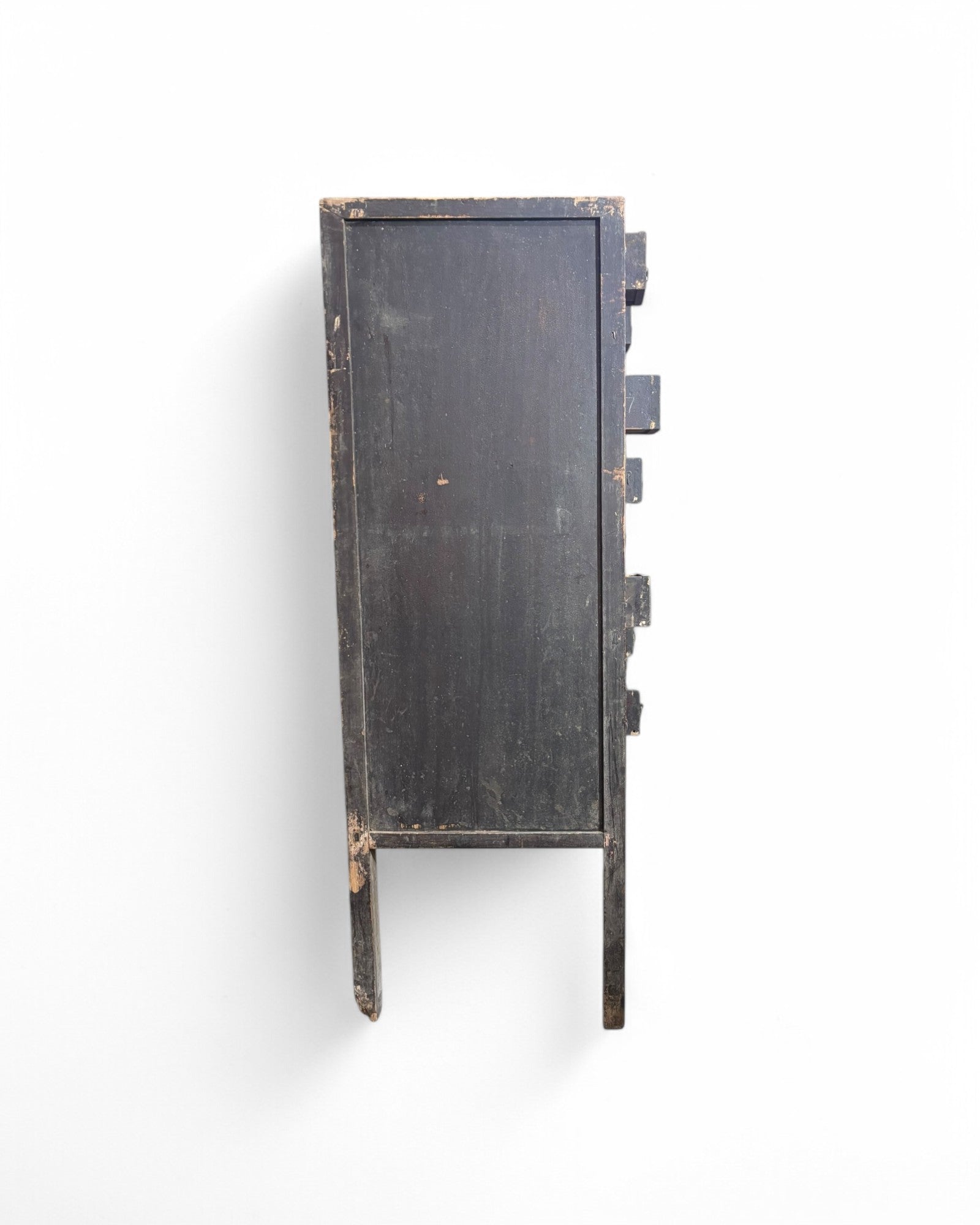 19th Century Antique Chinese Medicine Cabinet with Preserved Hand-Calligraphic Labels