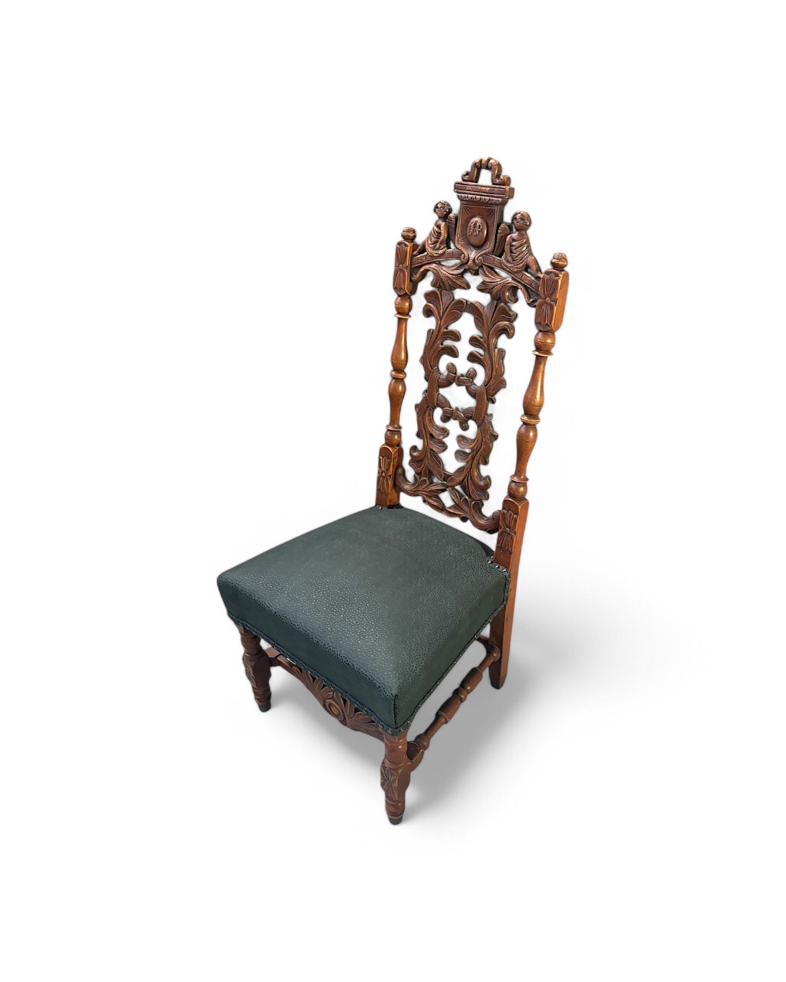 French Mini Ornate Throne Chair