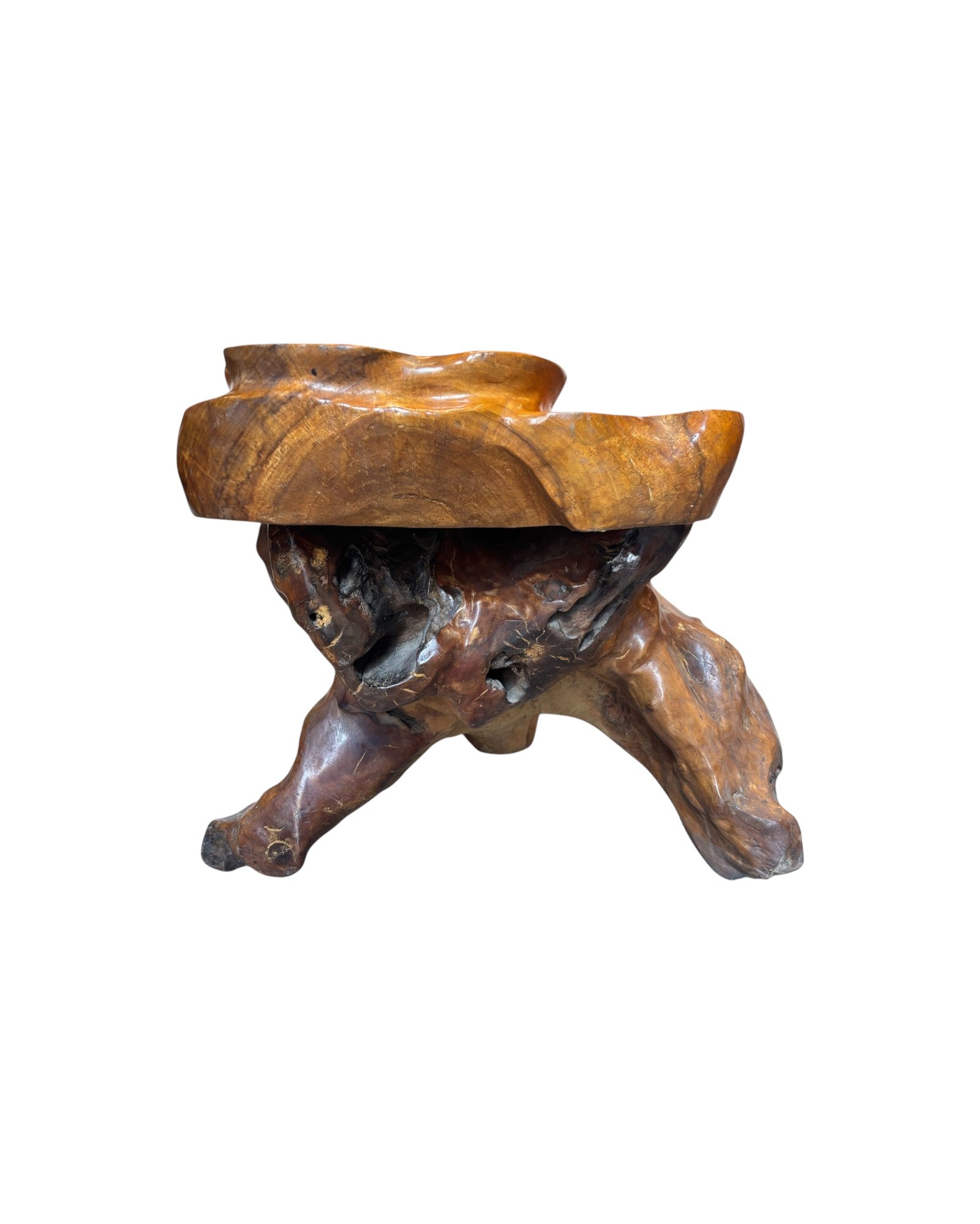Lotus & Koy Carved Zhang Tea Table Station - Surround Living - 5