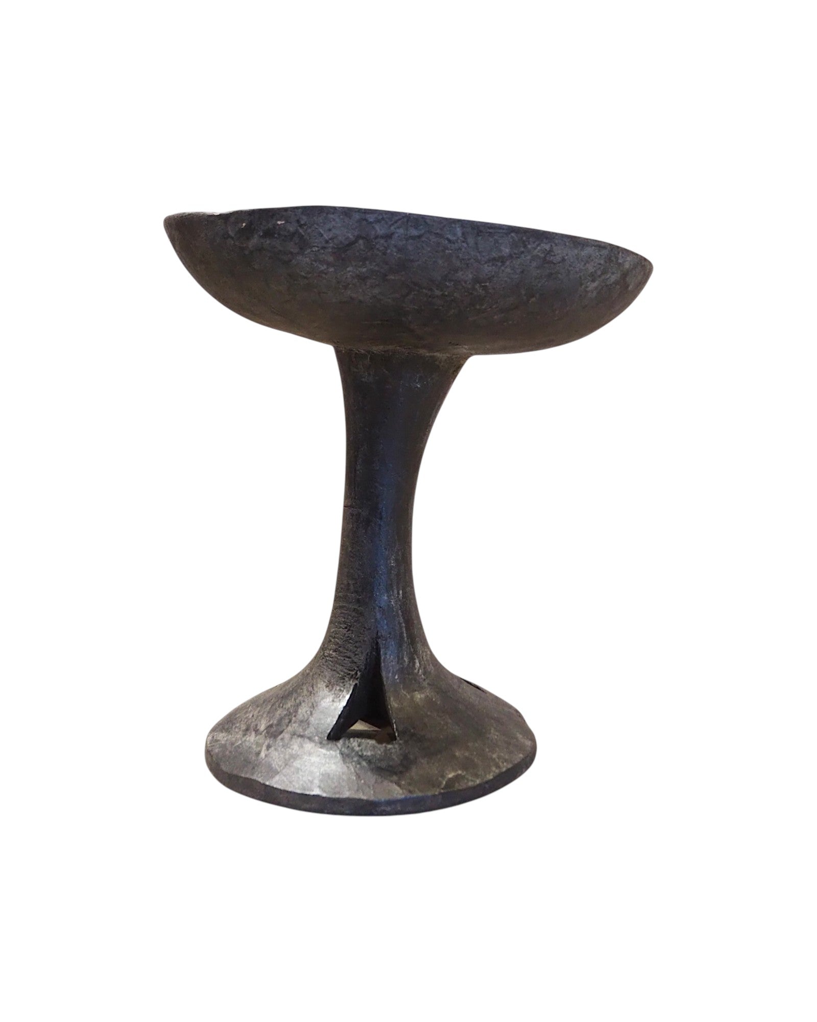 Nagaland Wooden XXL Pedestal Fruit Plate 1920s