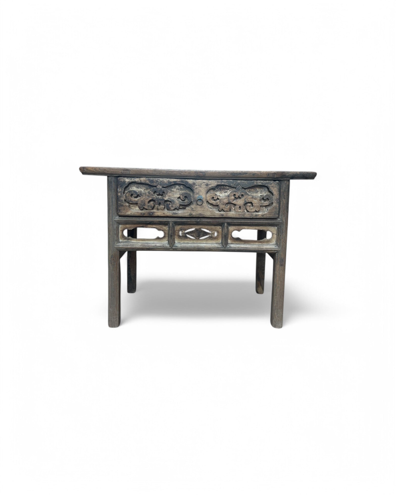 Antique Indo-Chinese Carved Teak Console