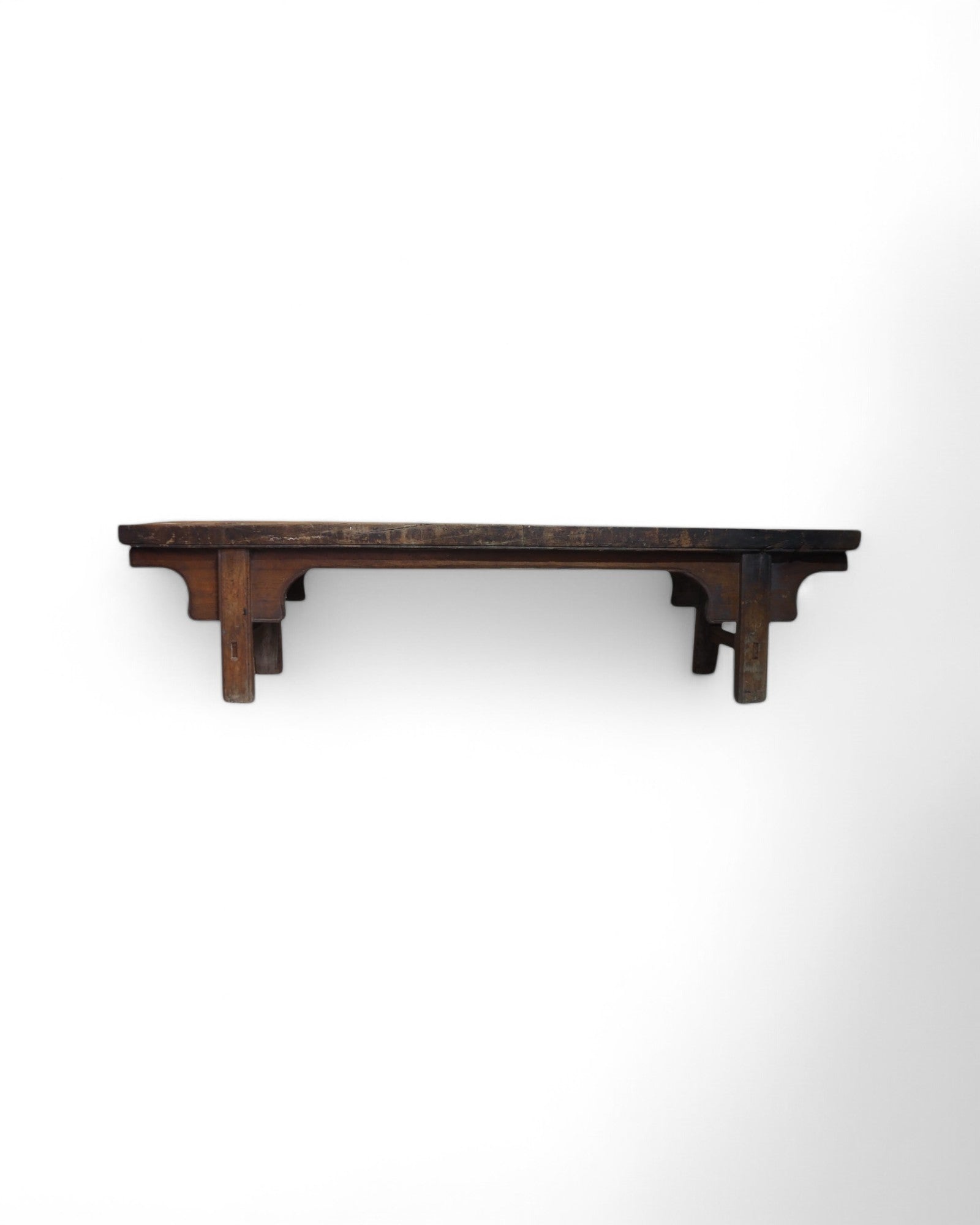 Qing Antique ChunDeng Elm Wood Long Bench