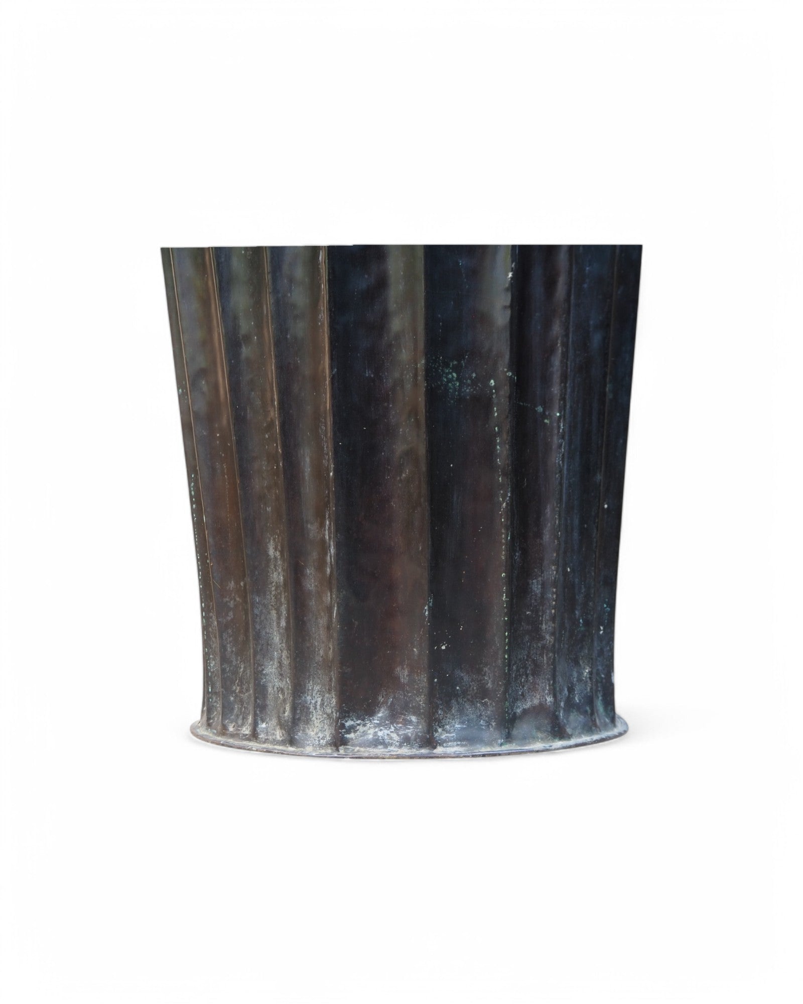 Gujarat Tall Brutalist Brass Cupcake Pot