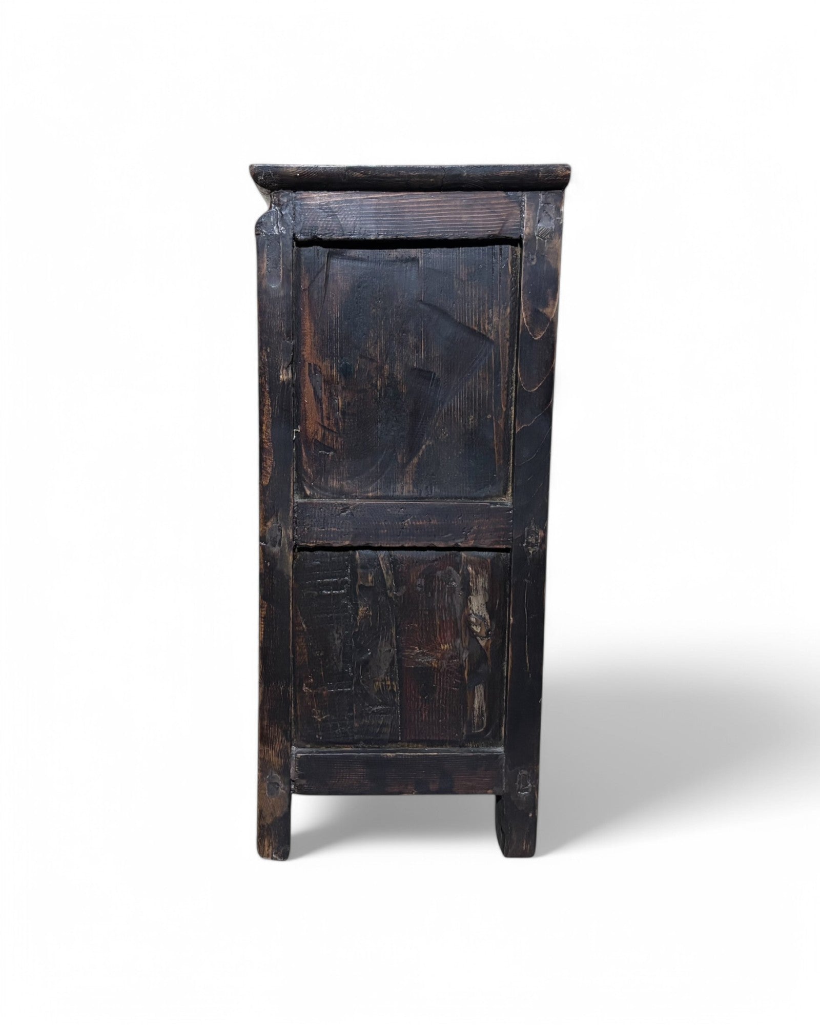 Antique Tibetan Floral Mini Sideboard (Brown Top)