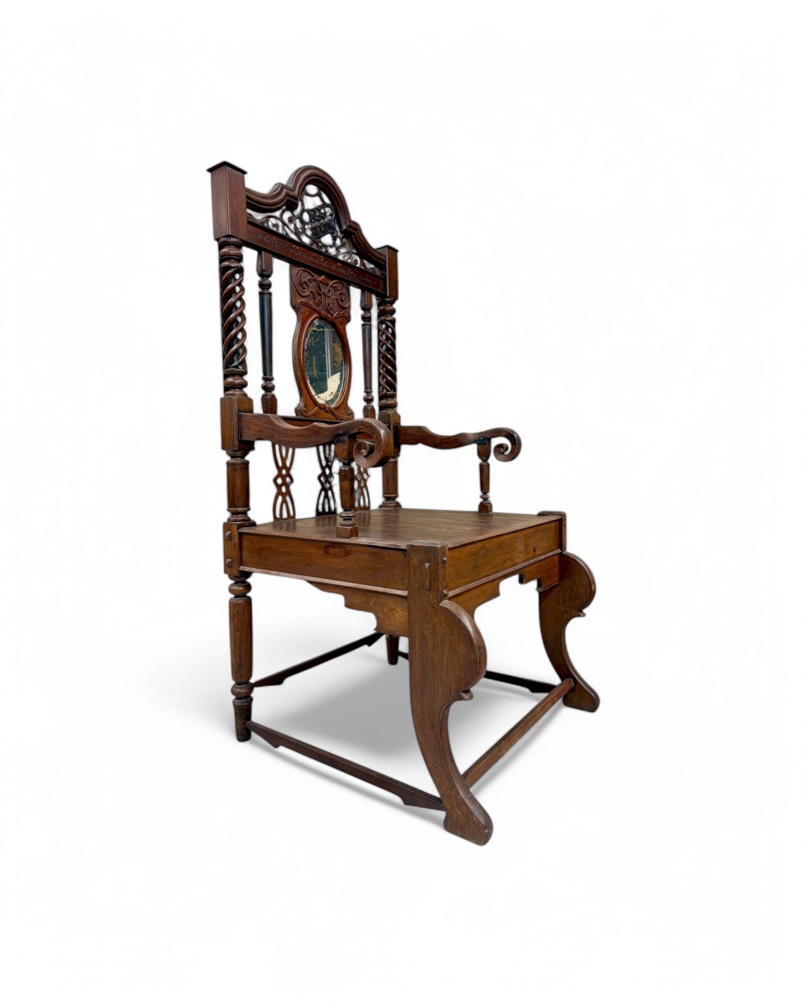 1937 Burmese Colonial King Armchair