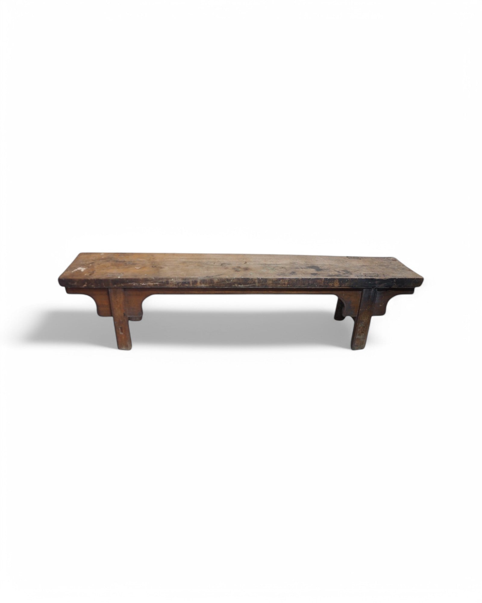 Qing Antique ChunDeng Elm Wood Long Bench