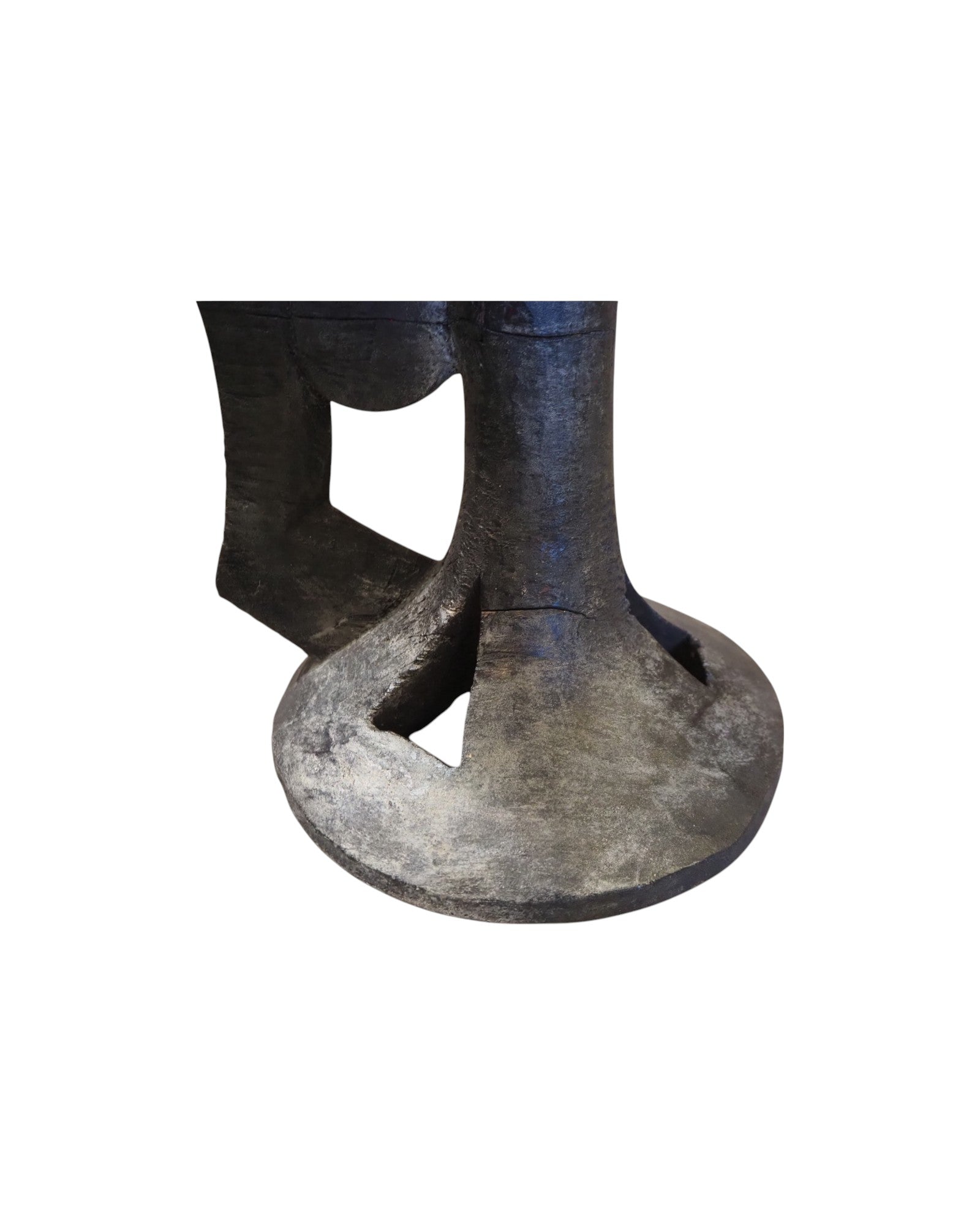 Nagaland Wooden XXL Pedestal Fruit Plate 1920s