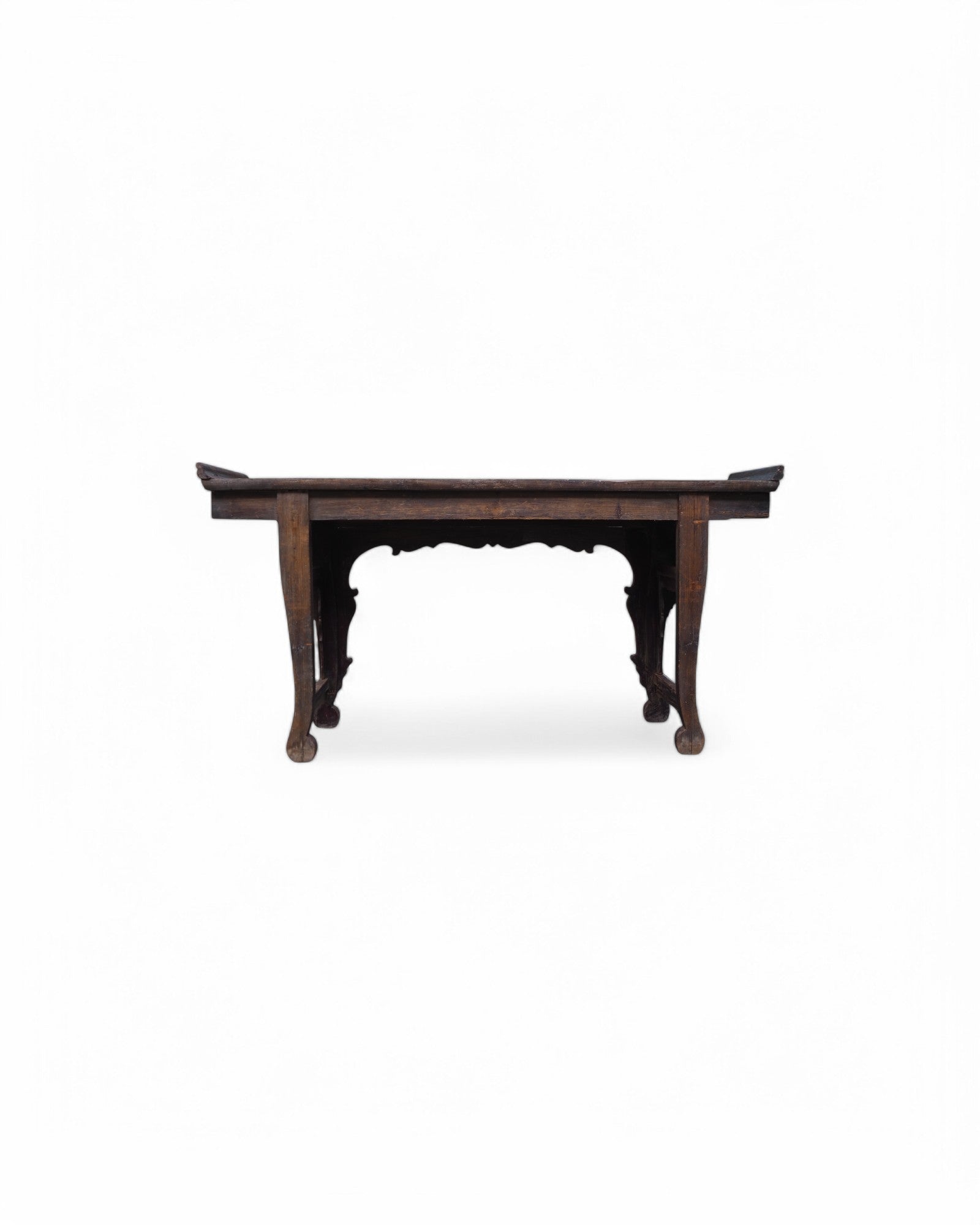 Fujian Red & Black Trim Emperor Mid Qing Ornate Console