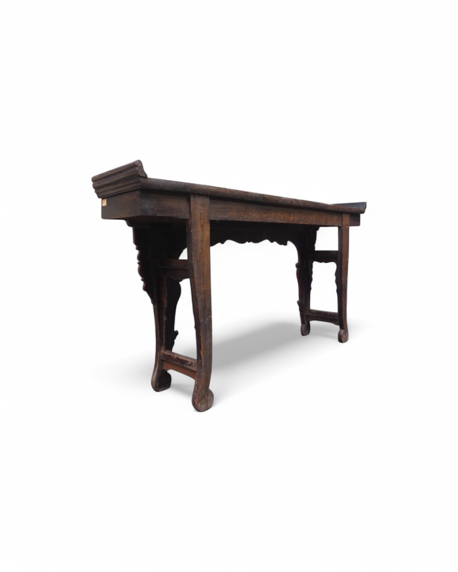 Fujian Red & Black Trim Emperor Mid Qing Ornate Console - Surround Living - 10