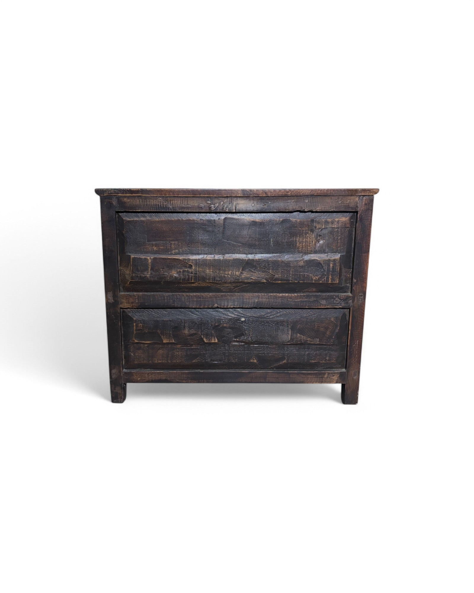 Antique Tibetan Floral Mini Sideboard (Brown Top)
