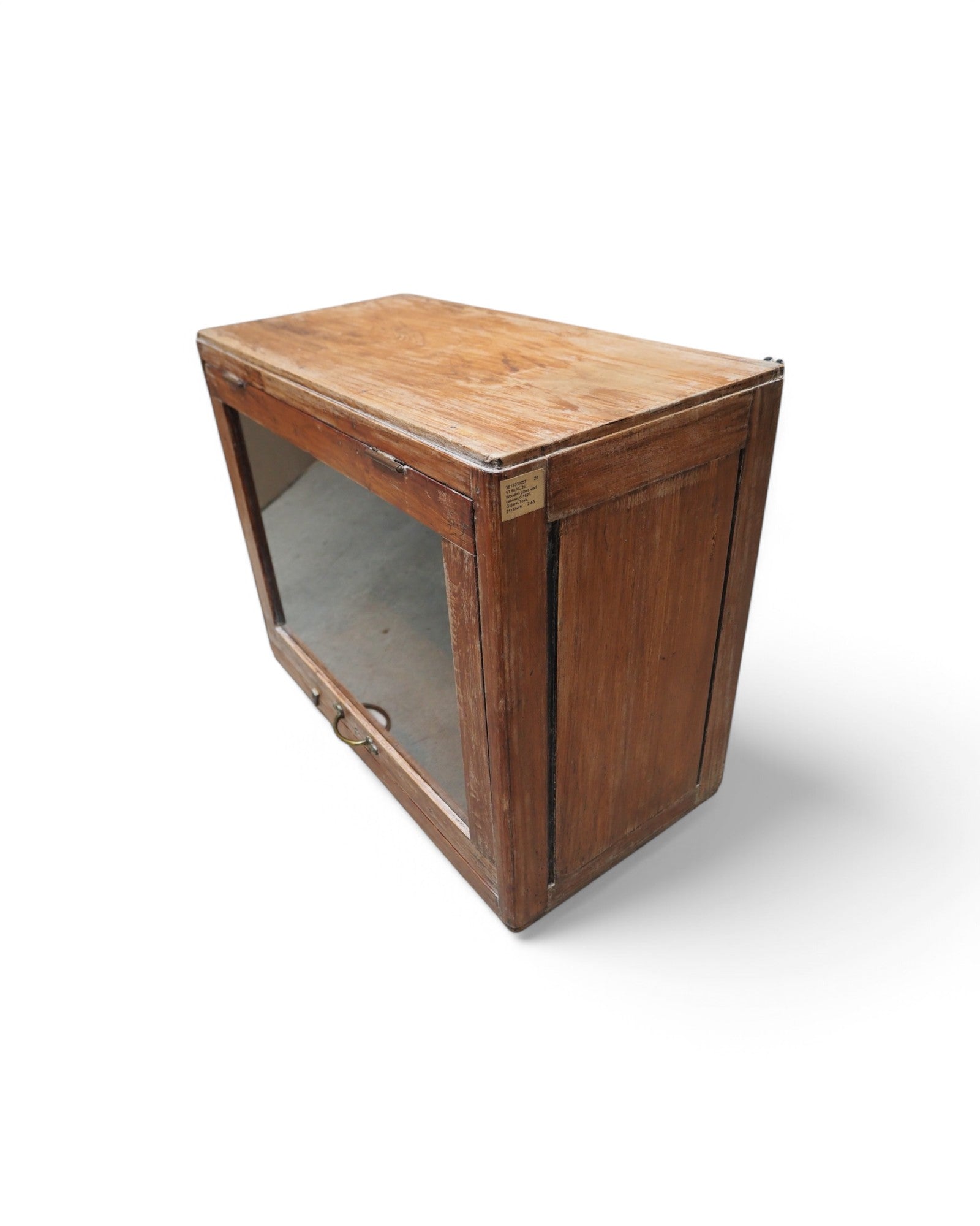 Gujarat Teak Glass Wall Display Cabinet