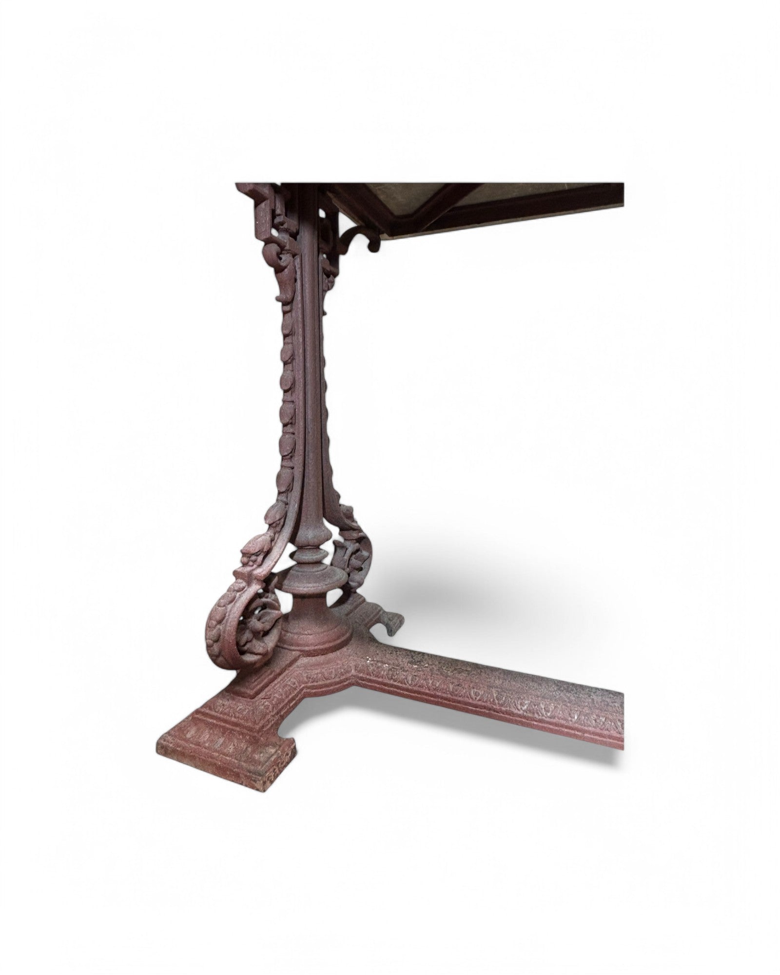 Anglo - Indian Outdoor Traditional Steel Table with Marble Top - Surround Living - 9