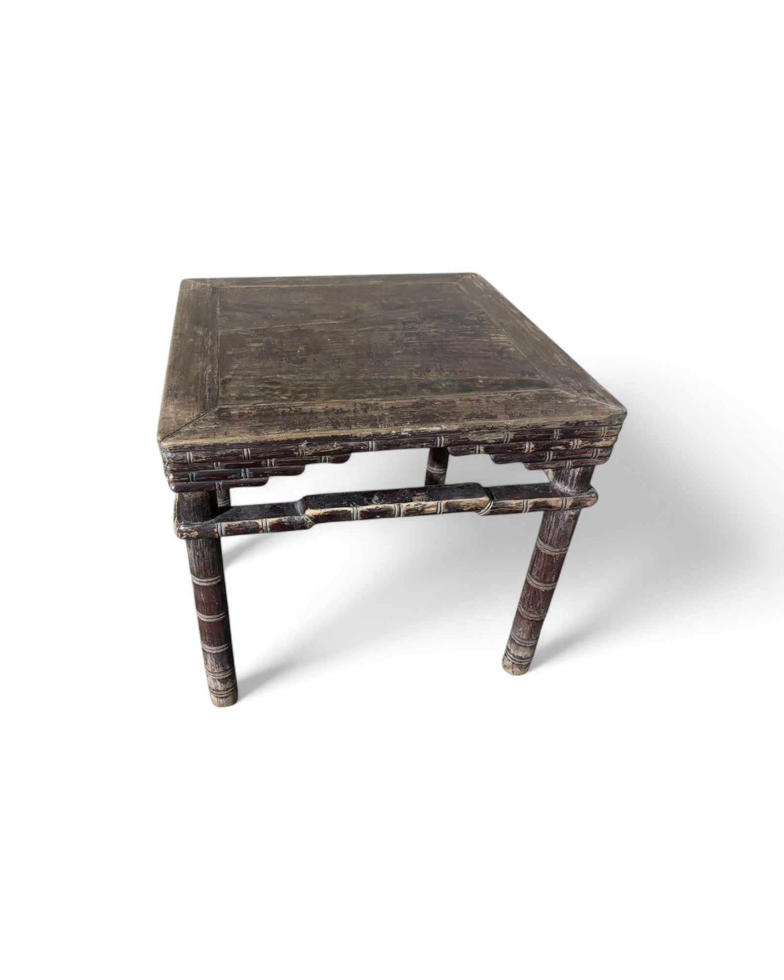 Bamboo Patterned Oriental Antique Sidetable - Surround Living - 4