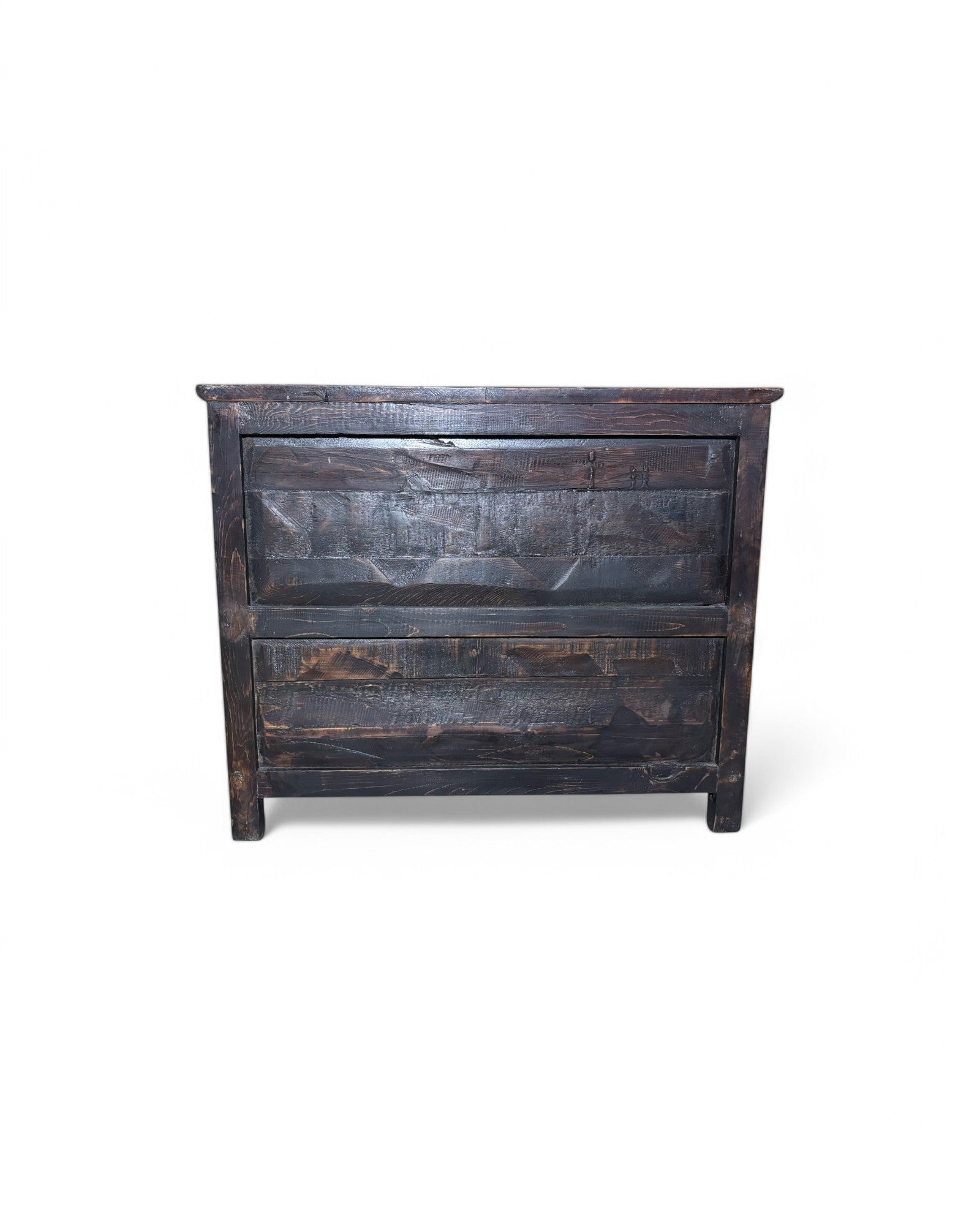 Antique Tibetan Floral Mini Sideboard