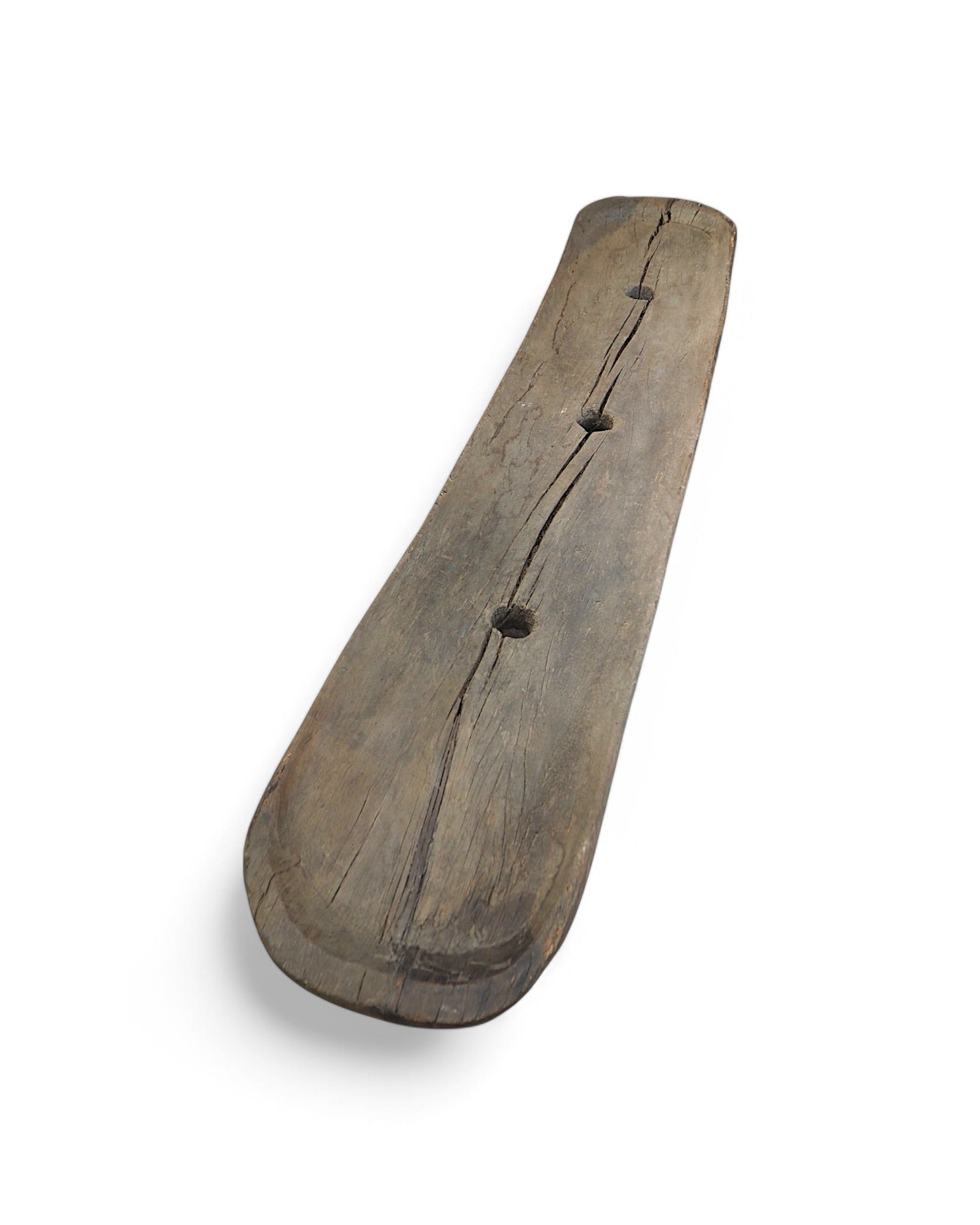 Extravagant Giant Antique Indian Wooden Rice Grinder 1920s