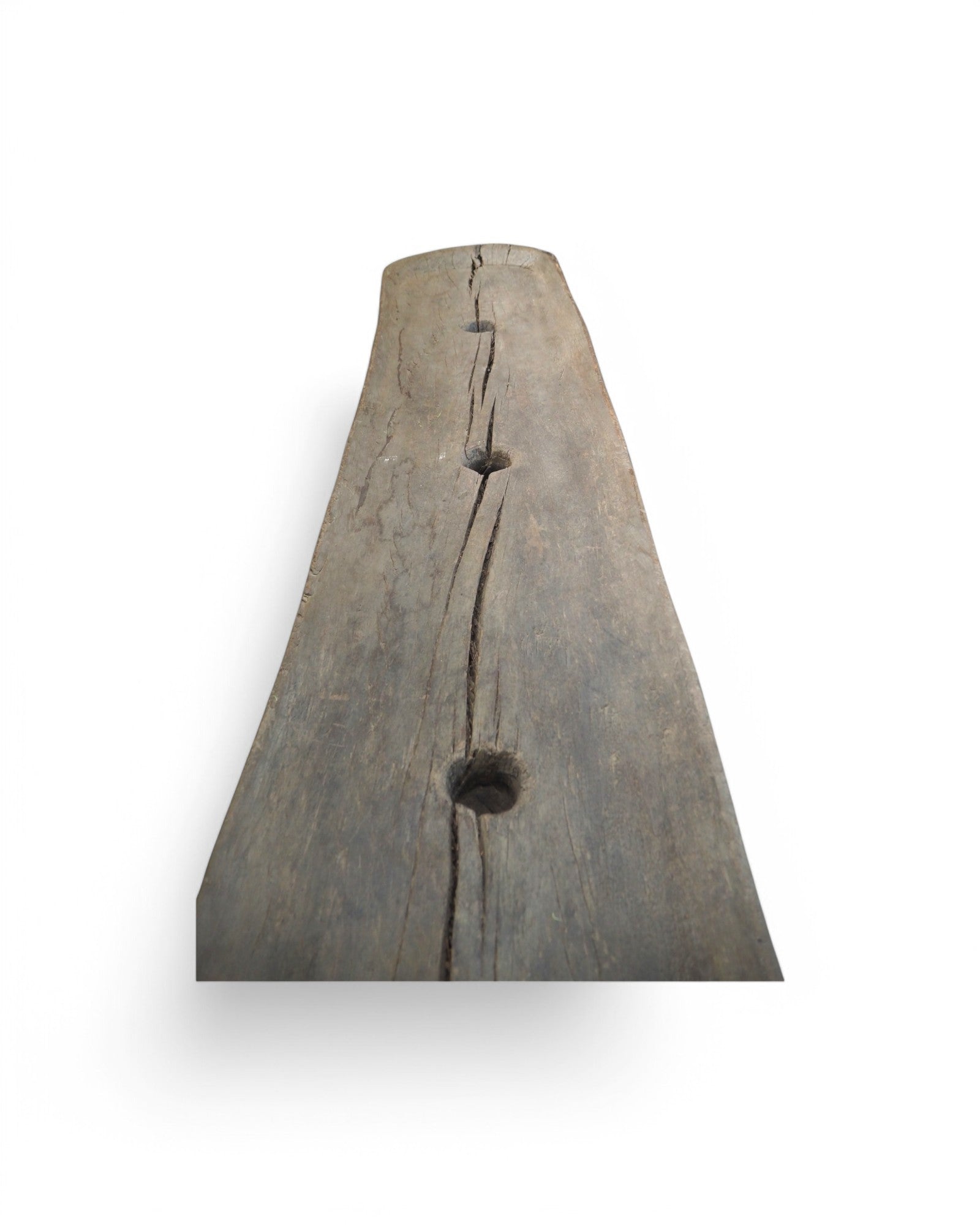 Extravagant Giant Antique Indian Wooden Rice Grinder 1920s