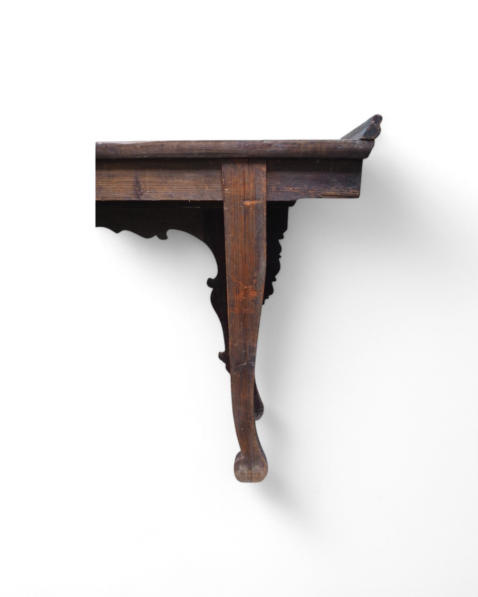 Fujian Red & Black Trim Emperor Mid Qing Ornate Console
