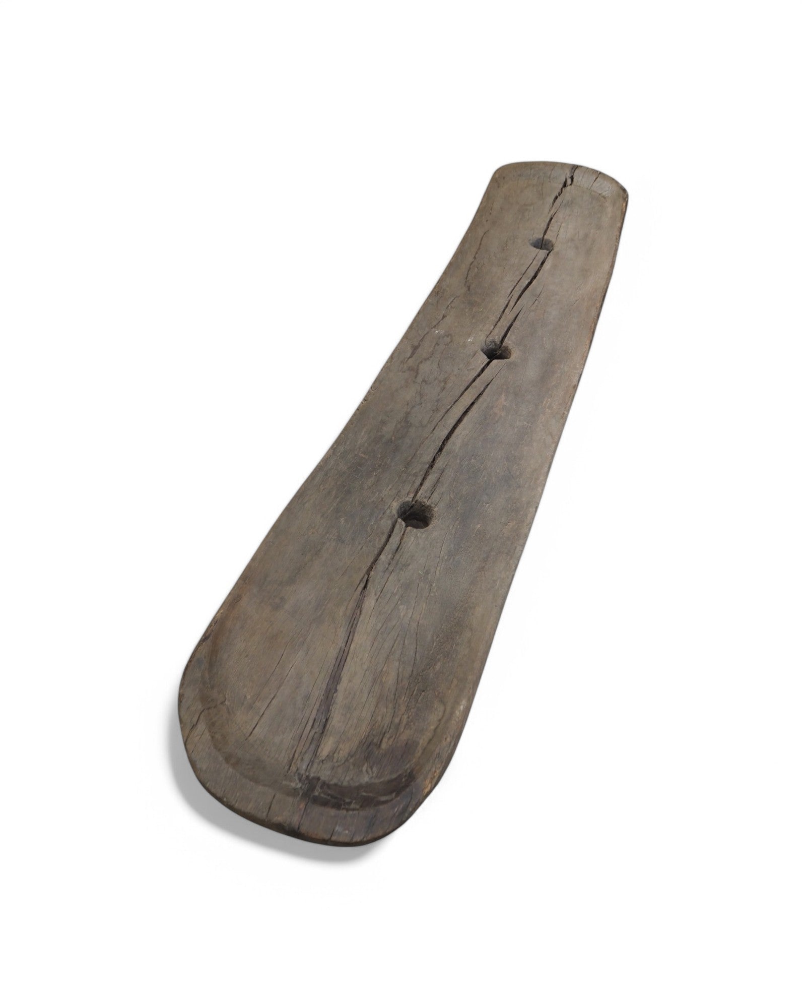 Extravagant Giant Antique Indian Wooden Rice Grinder 1920s