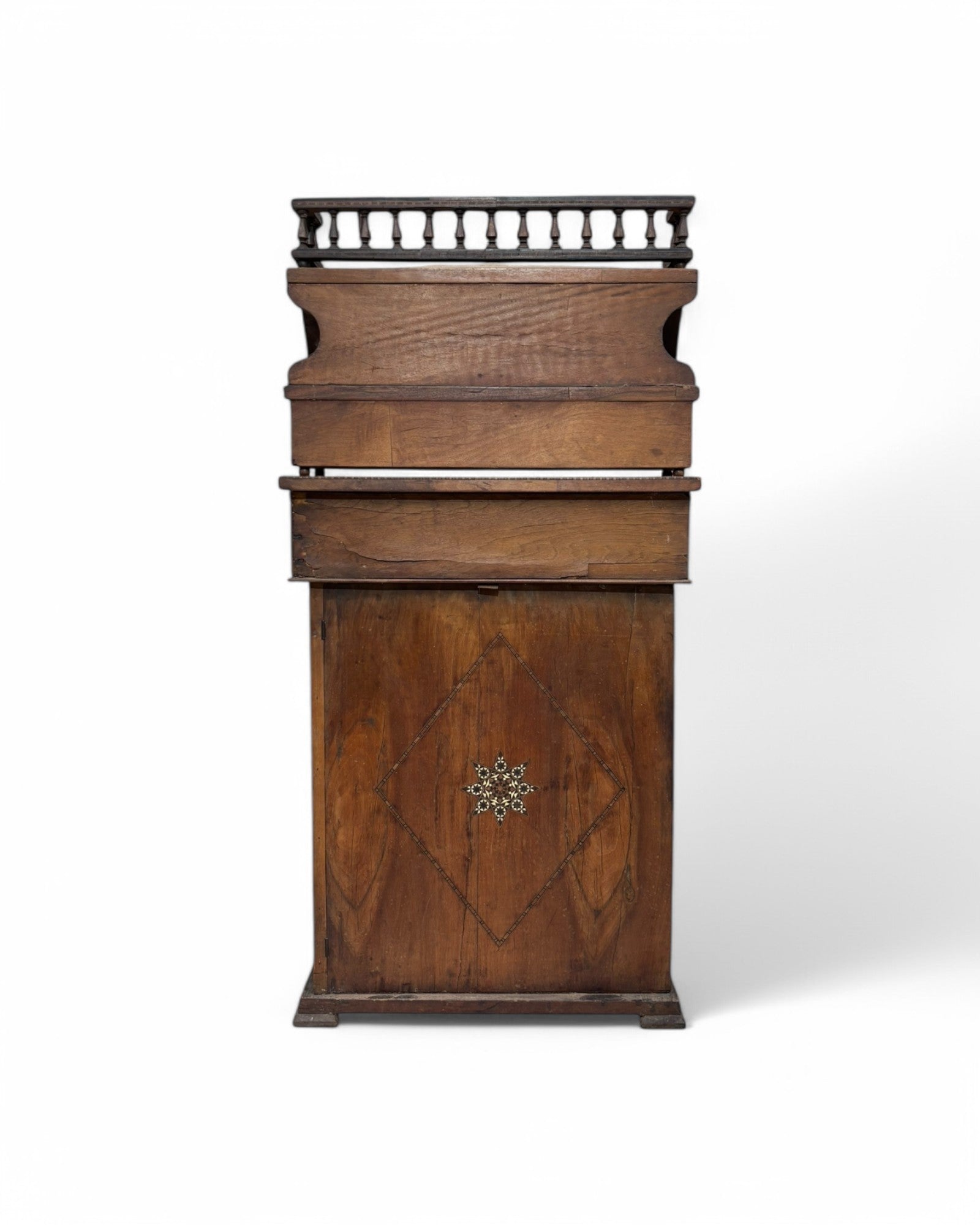 Moorish-Style Colonial Davenport Writing Desk