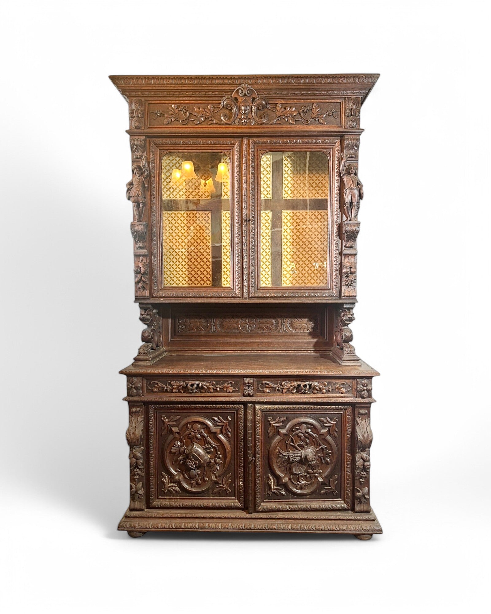 Rennaisance Carved Antique Dresser/Cabinet