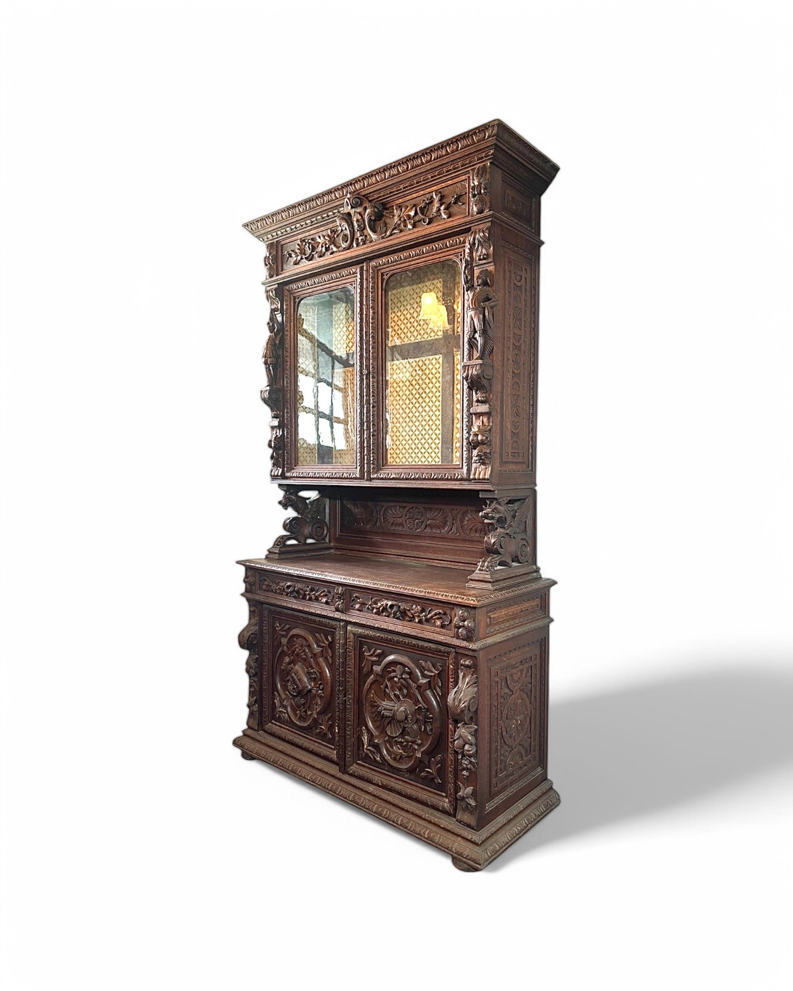 Rennaisance Carved Antique Dresser/Cabinet