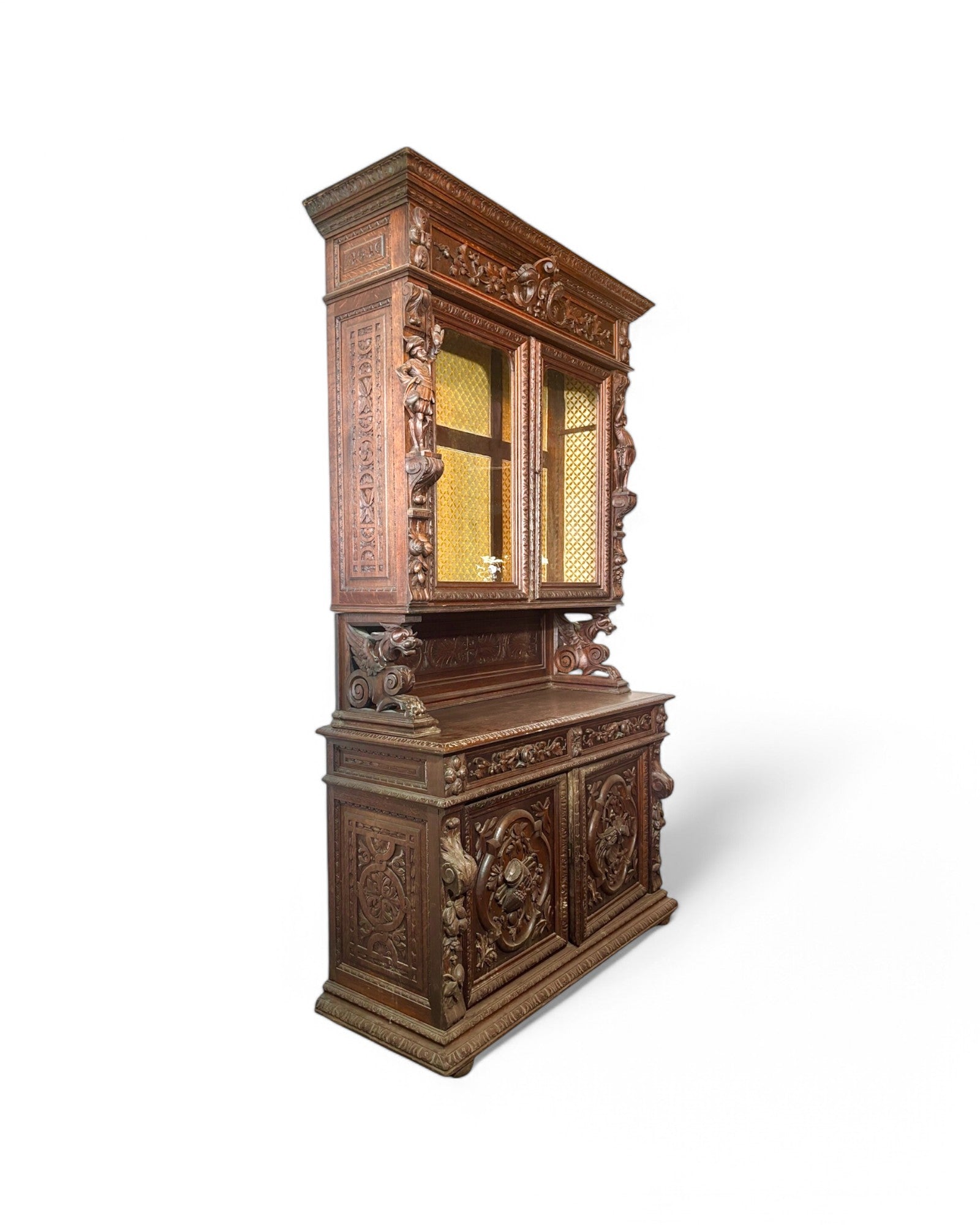 Rennaisance Carved Antique Dresser/Cabinet