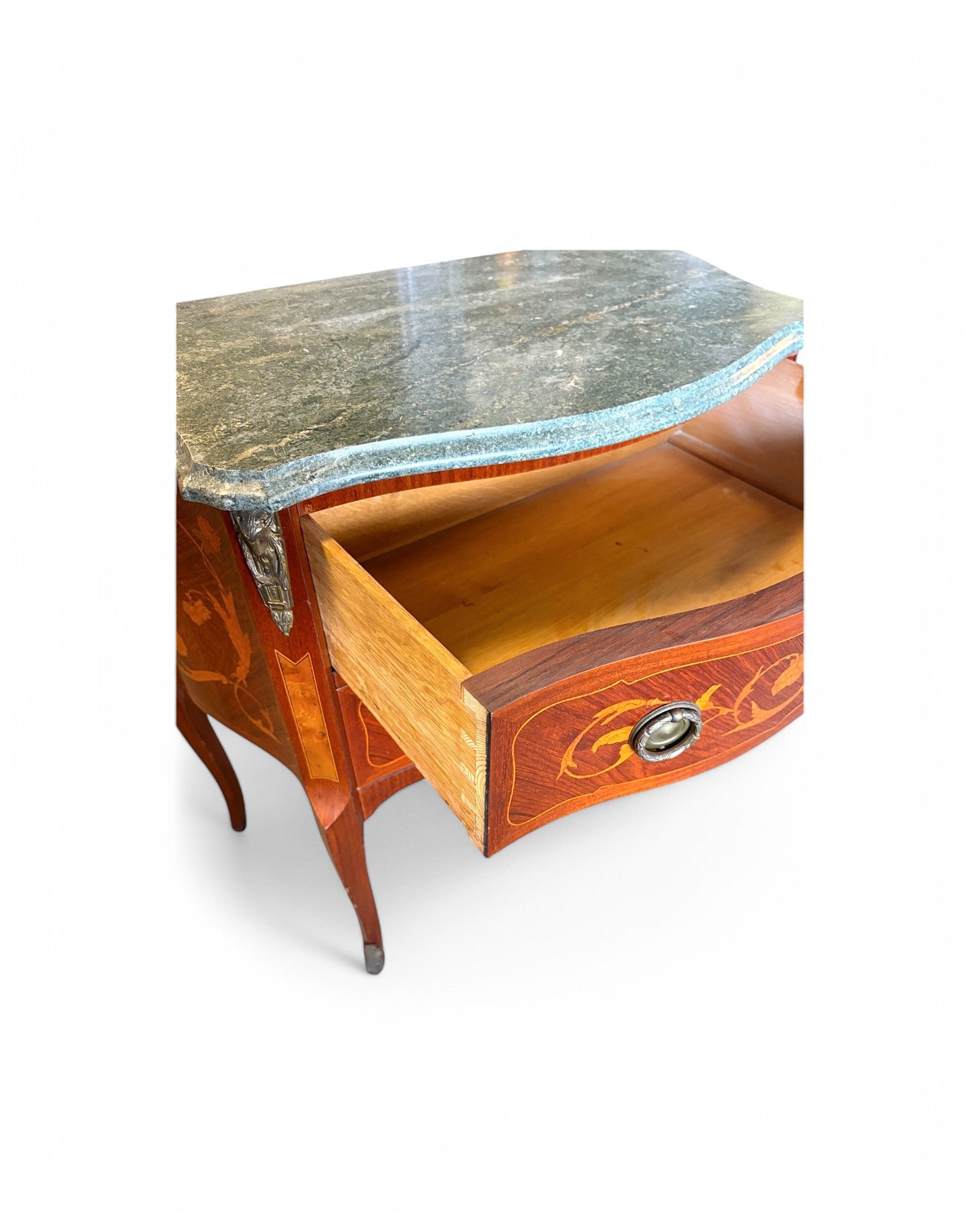 Deep Emerald Chest Louis XV French Commode