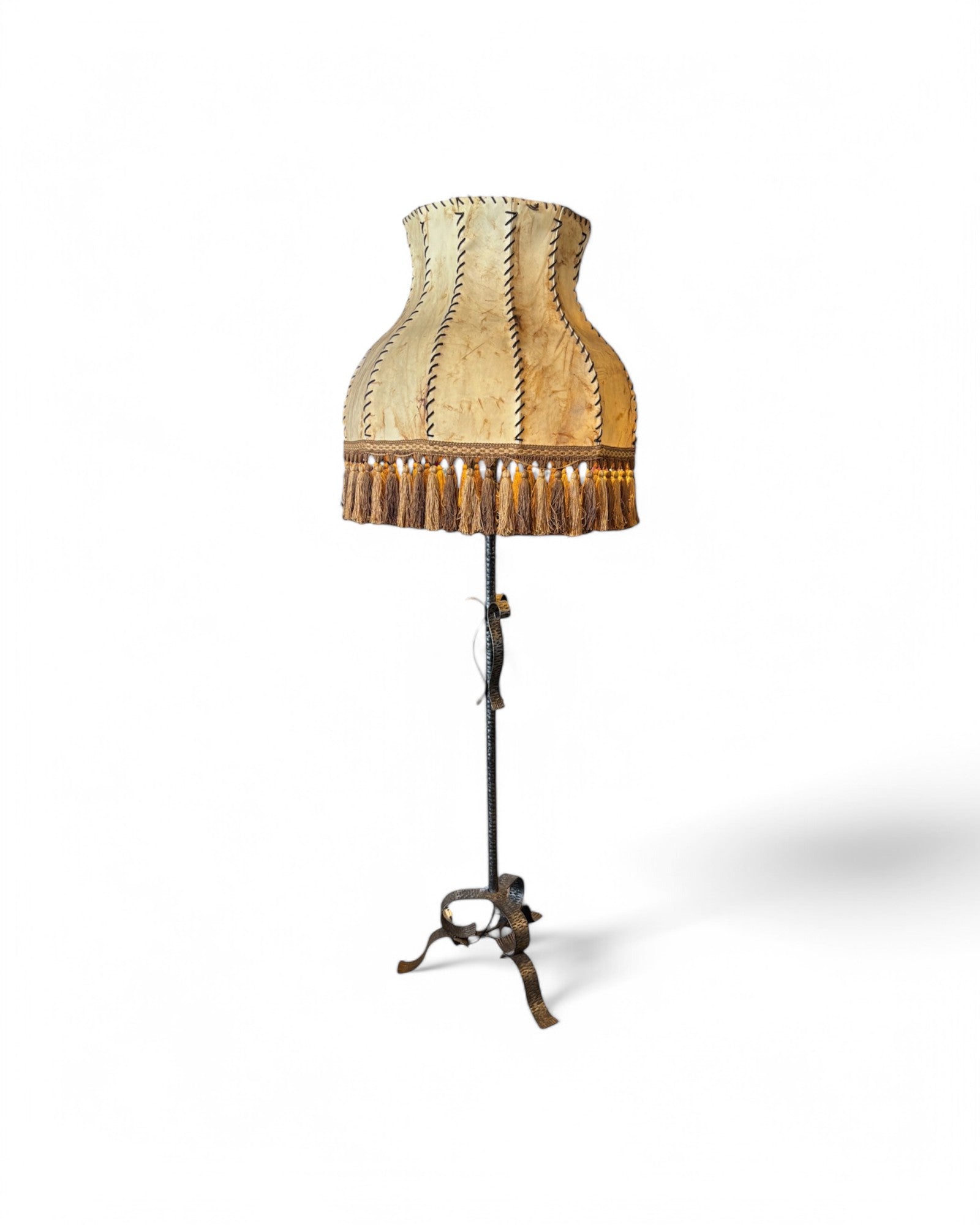 Vintage Lampshade feat. Hammered Brass