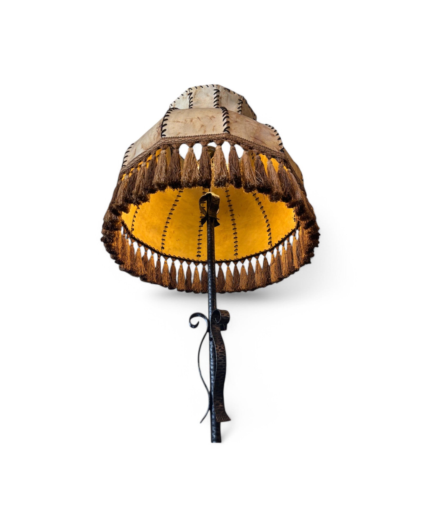 Vintage Lampshade feat. Hammered Brass