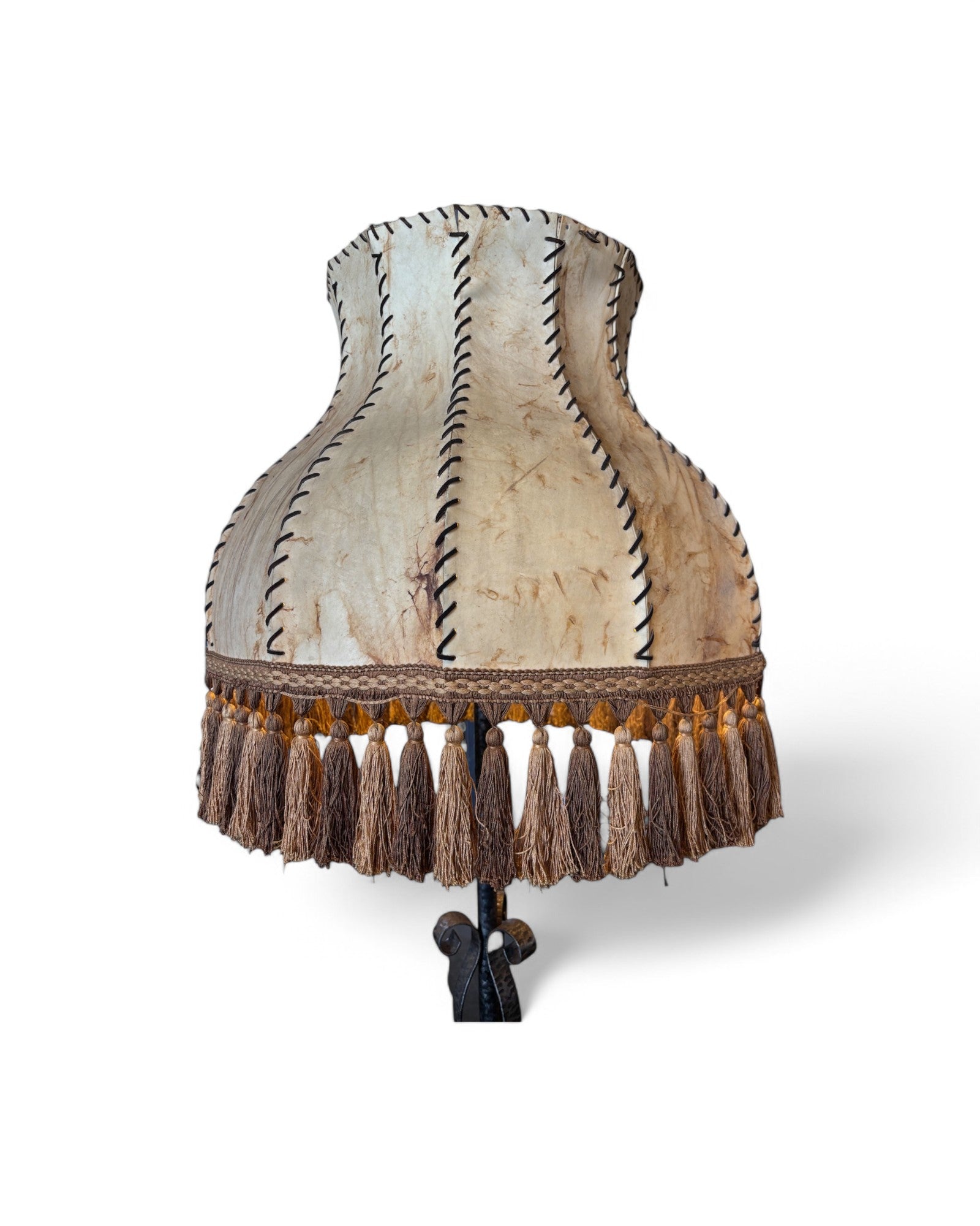 Vintage Lampshade feat. Hammered Brass