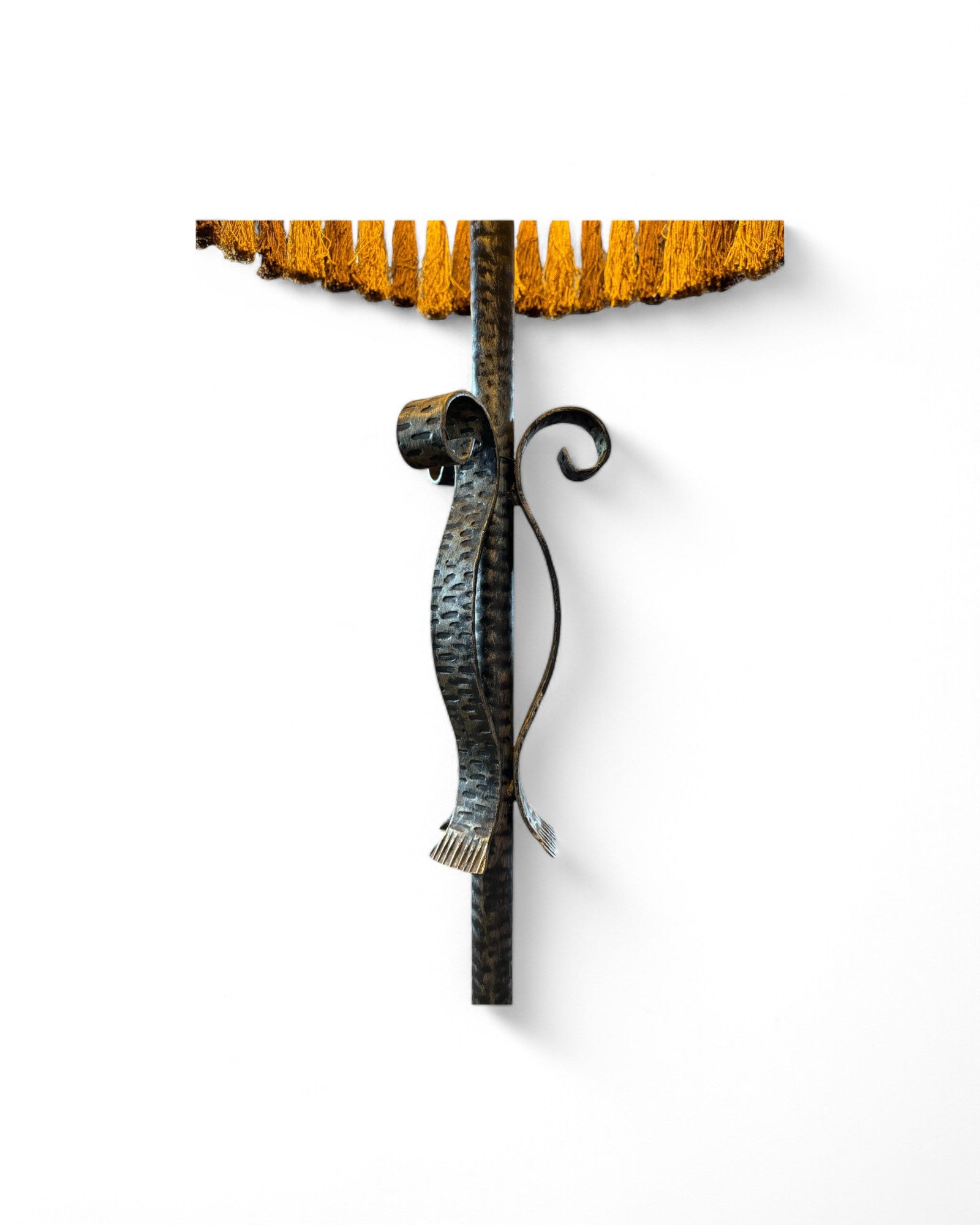 Vintage Lampshade feat. Hammered Brass