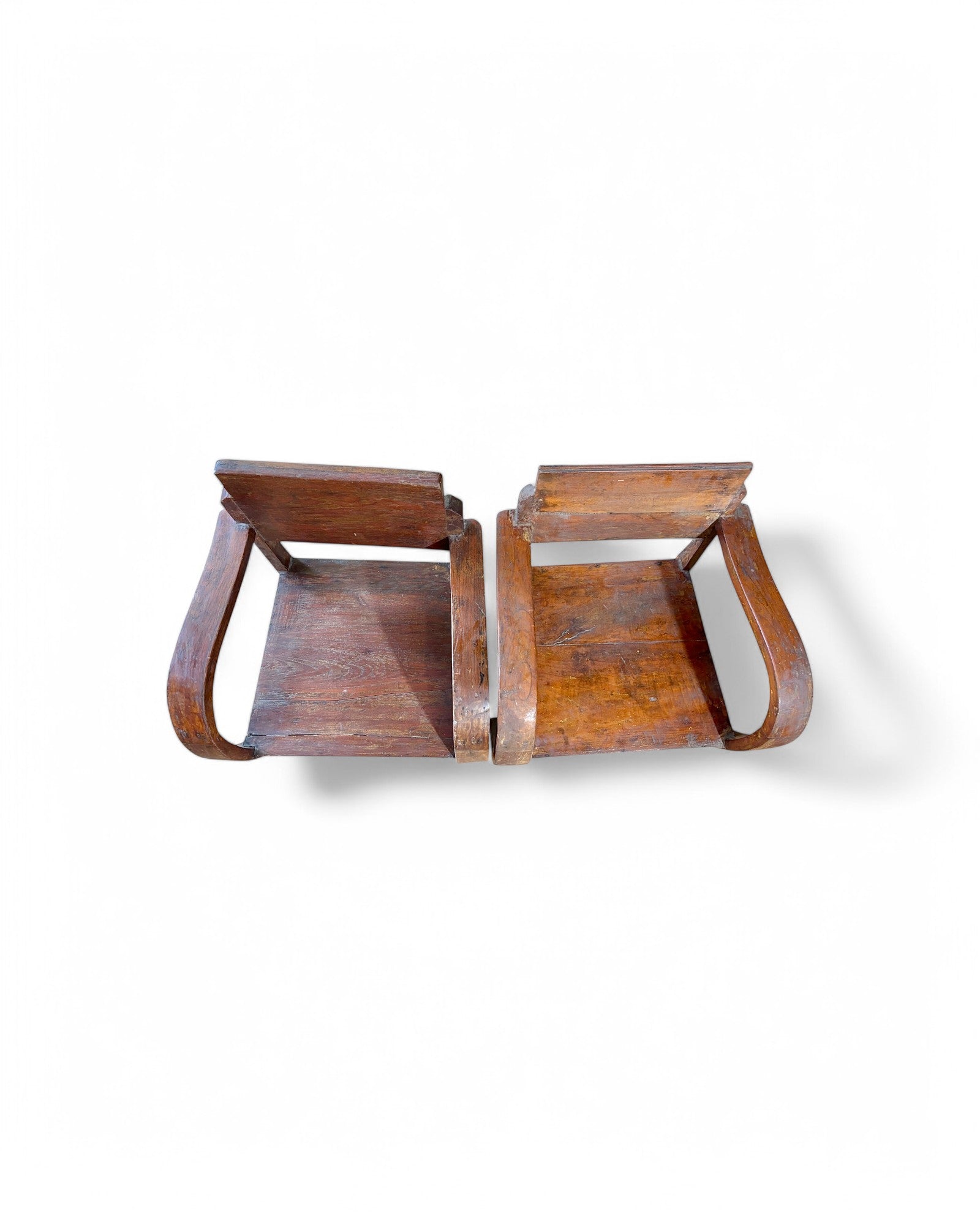 Sukhothai Wood Thai Antique Chairs - Set of 2