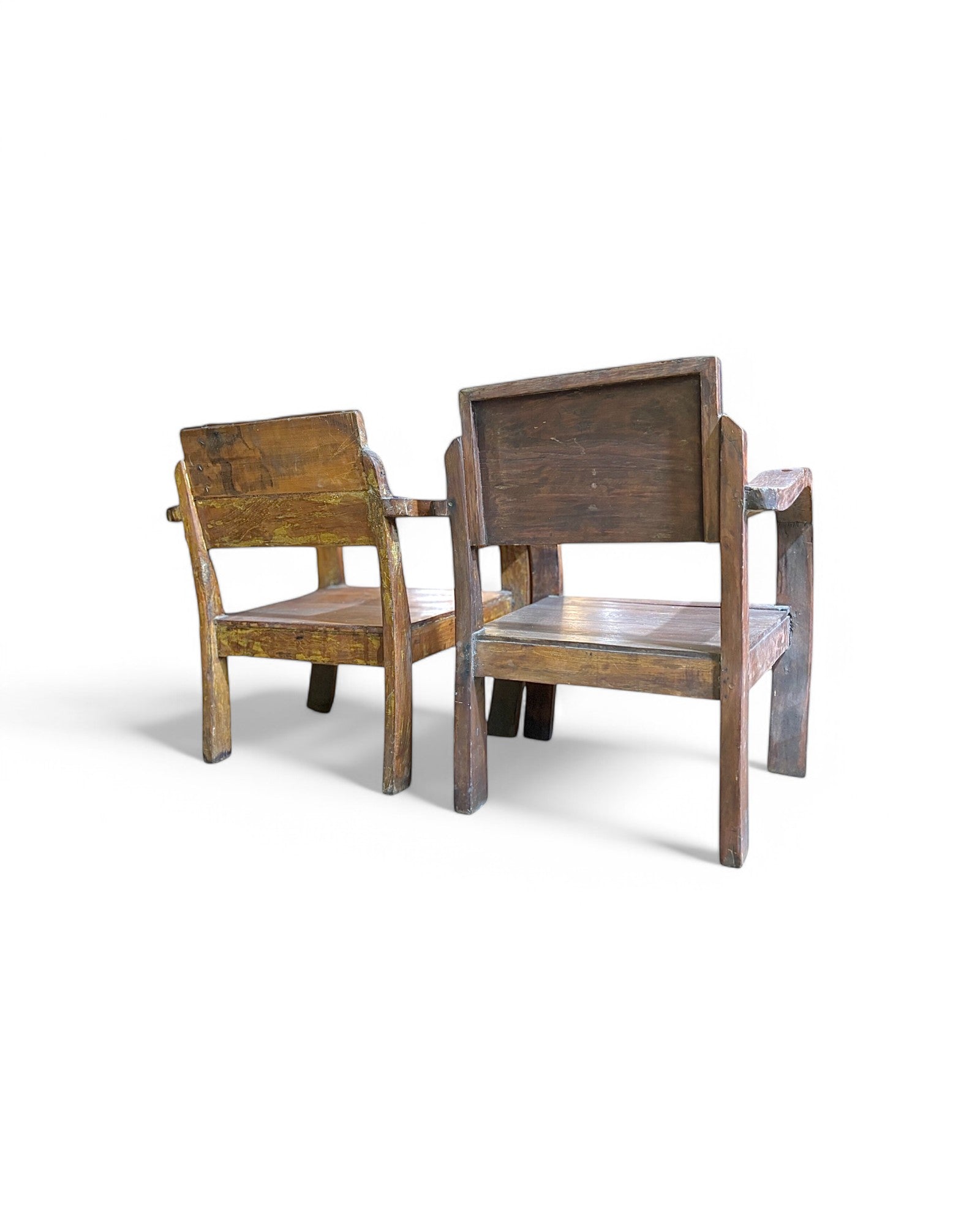 Sukhothai Wood Thai Antique Chairs - Set of 2